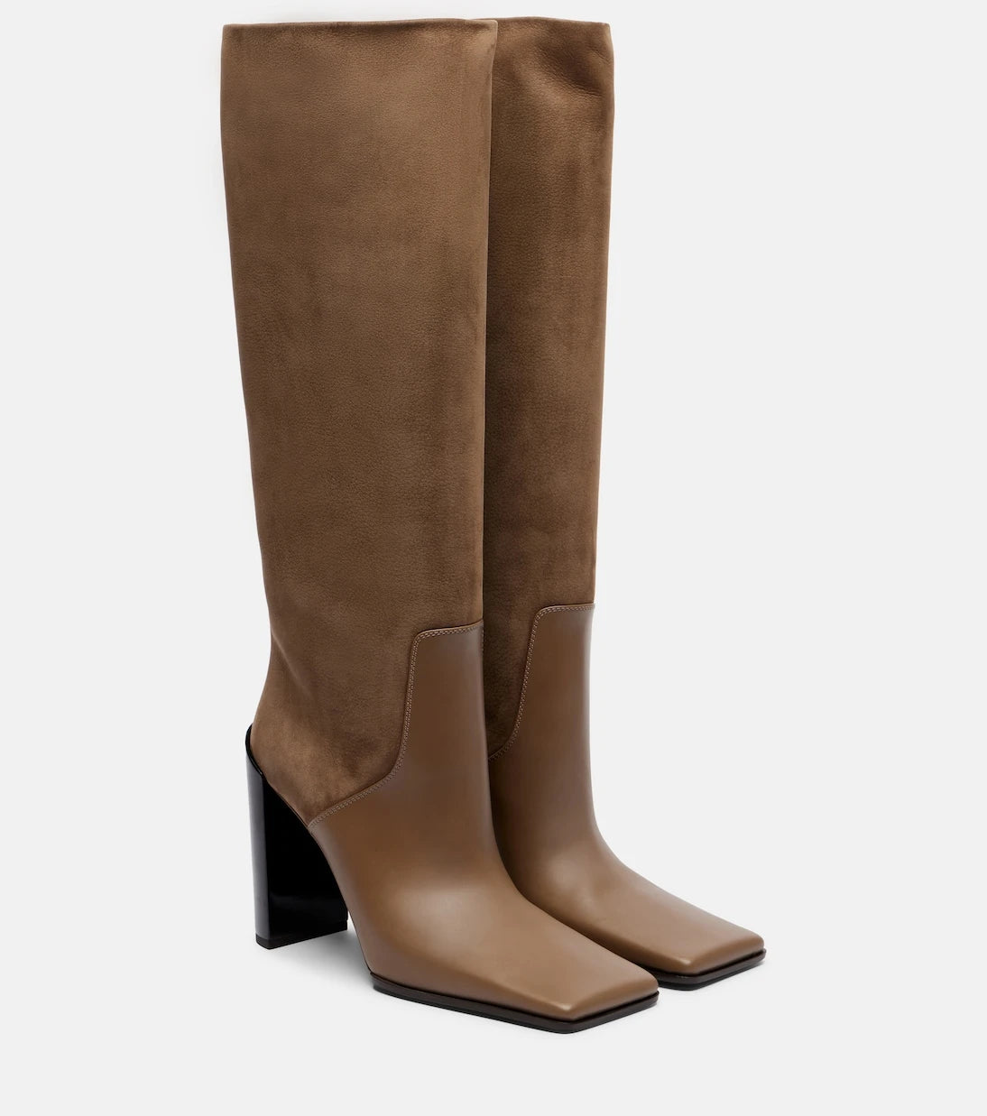 Alaïa - Leather knee-high boots