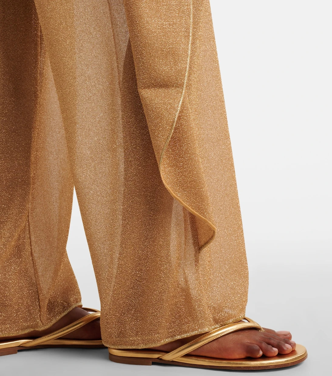 Oséree - Lumière beaded wide-leg pants
