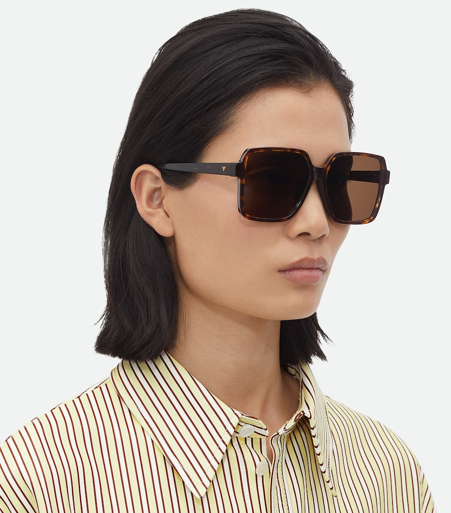 Grey Rectangular Sunglasses