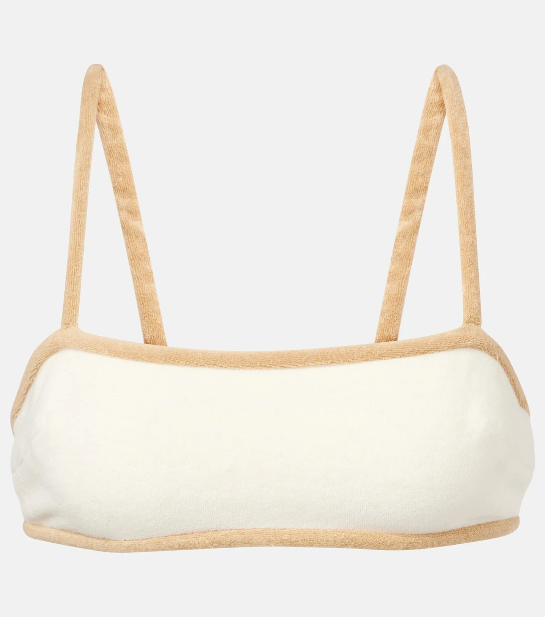 Adriana Degreas - Cotton-blend terry crop top