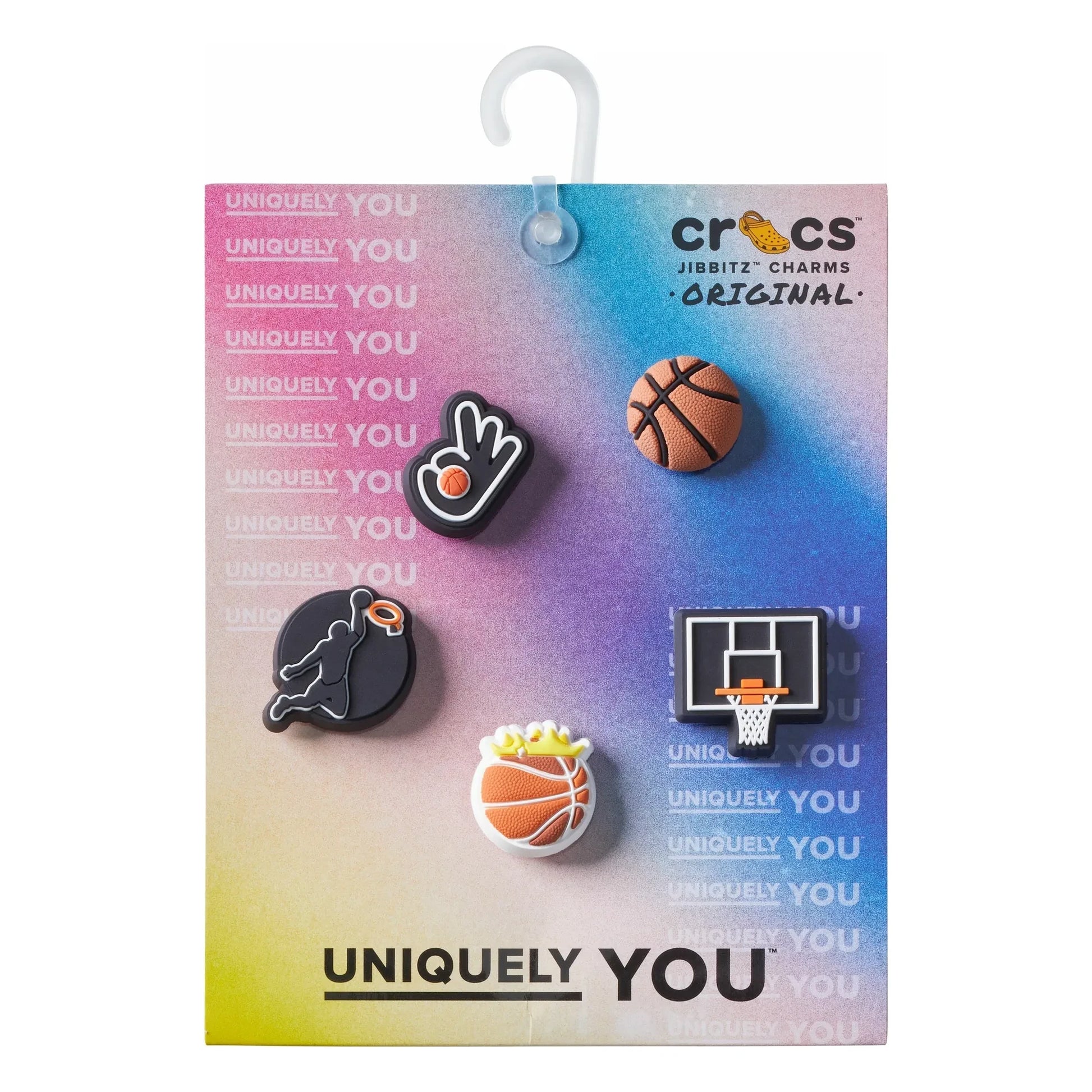 Crocs - Set of 5 Jibbitz Basketball | Black