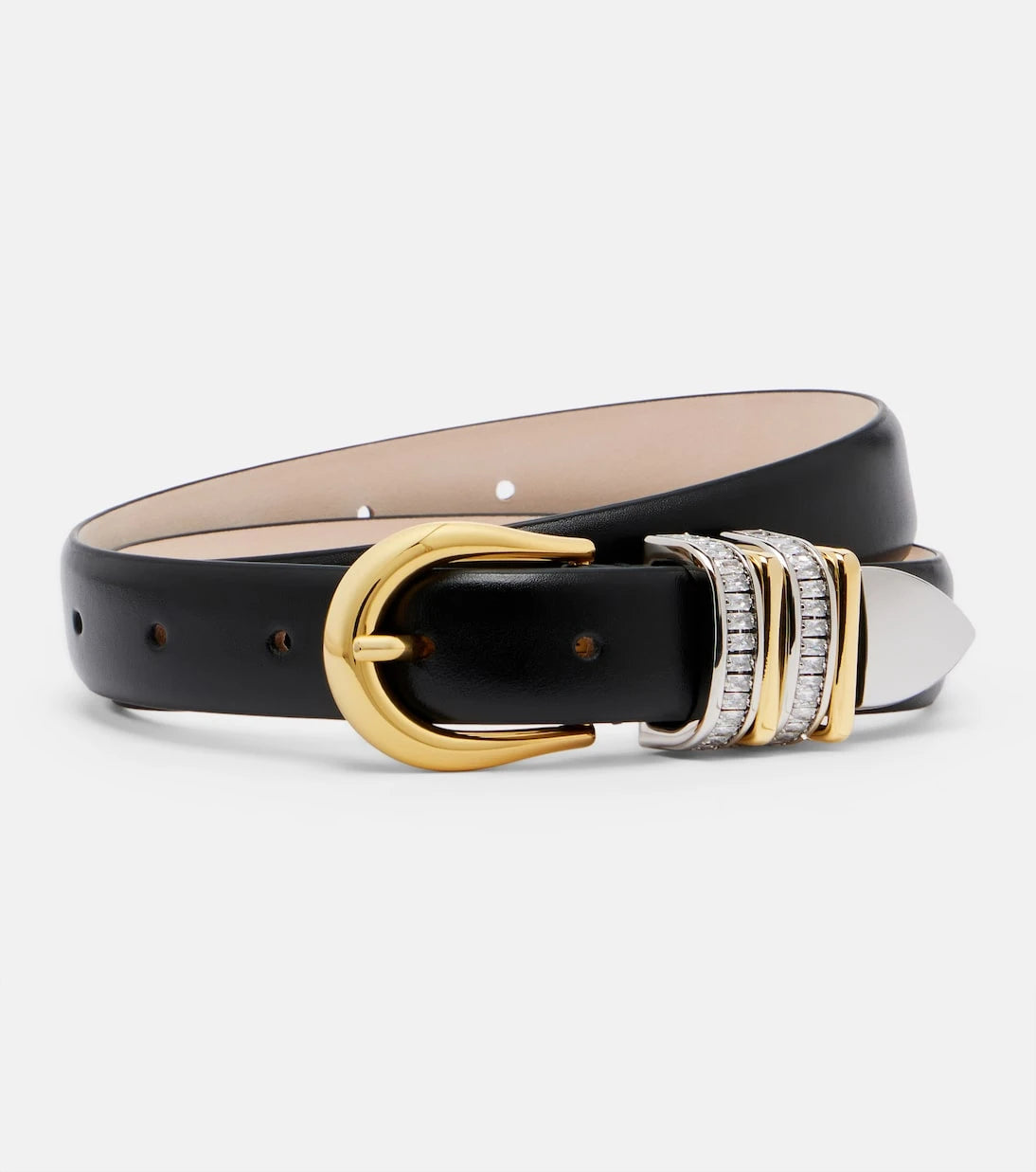 Déhanche - Hollyhock embellished leather belt
