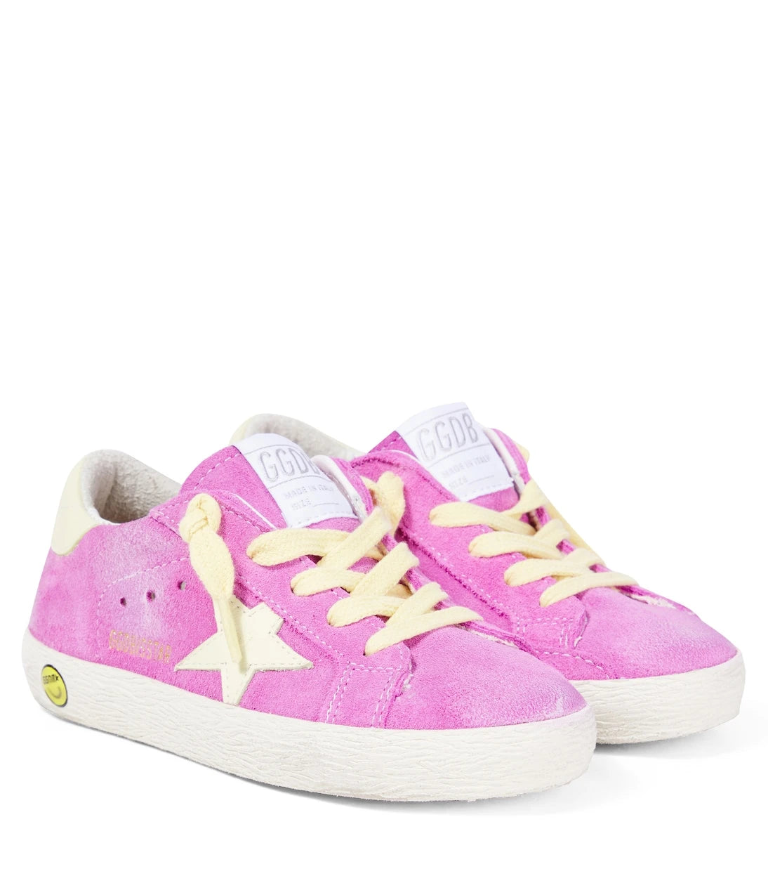 Golden Goose Kids - حذاء سنيكرز سوبر ستار من الشامواه للأطفال