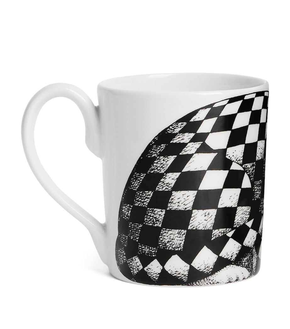 Fornasetti Porcelain High Fidelity Mug