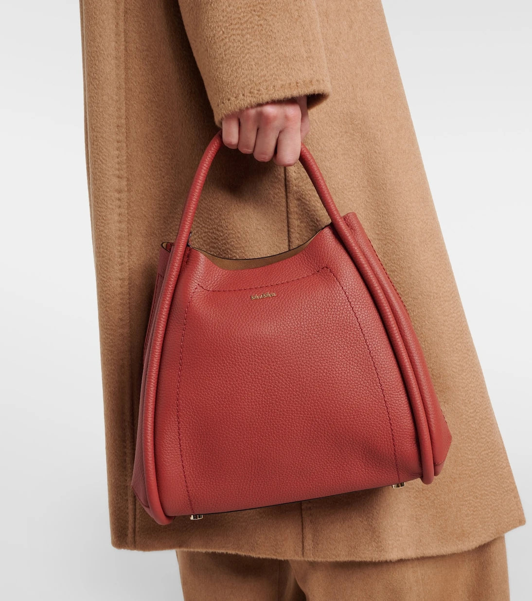 Max Mara - Marine Small leather tote bag