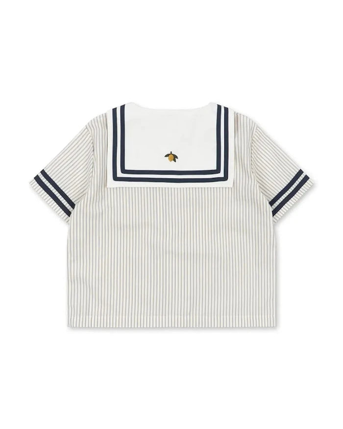Konges Sløjd ALLIE SAILOR SHIRT GOTS pamuk çocuk gömleği