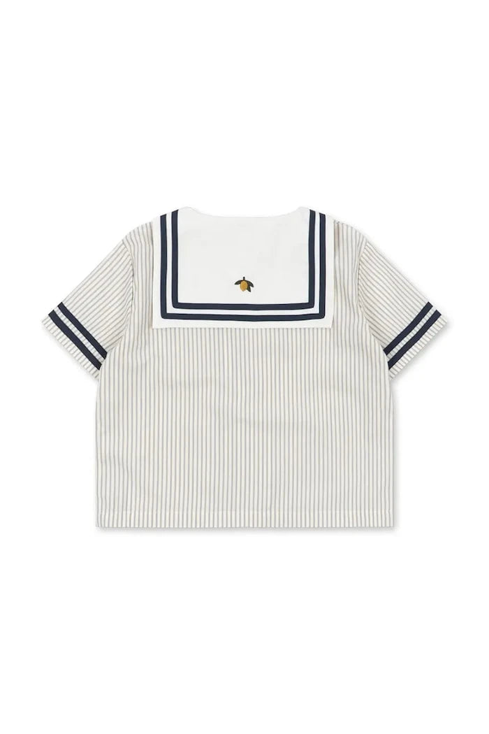 Konges Sløjd ALLIE SAILOR SHIRT GOTS pamuk çocuk gömleği