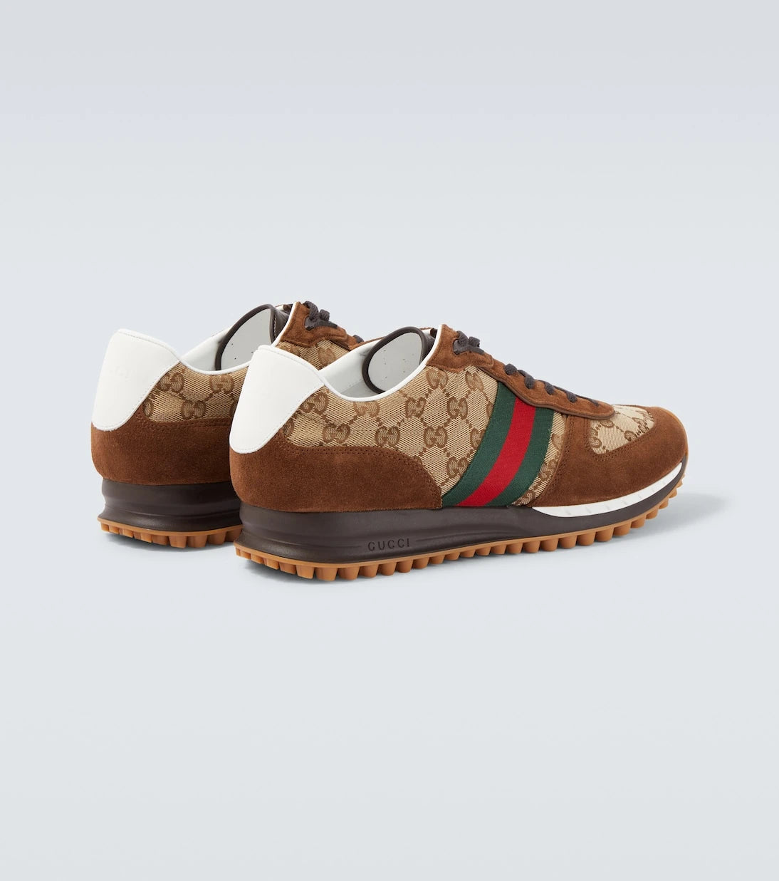 Gucci - Re-Motion GG Canvas suede-trimmed sneakers