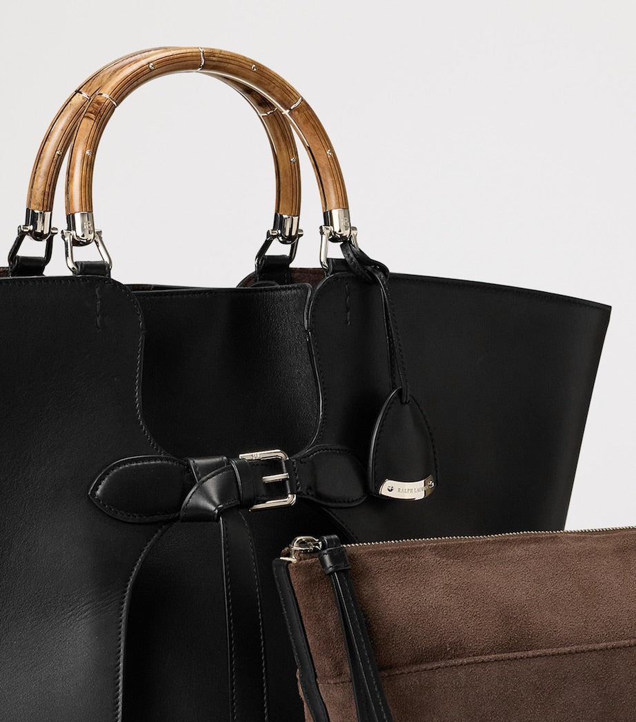 Large Leather Ralph Tote Bag