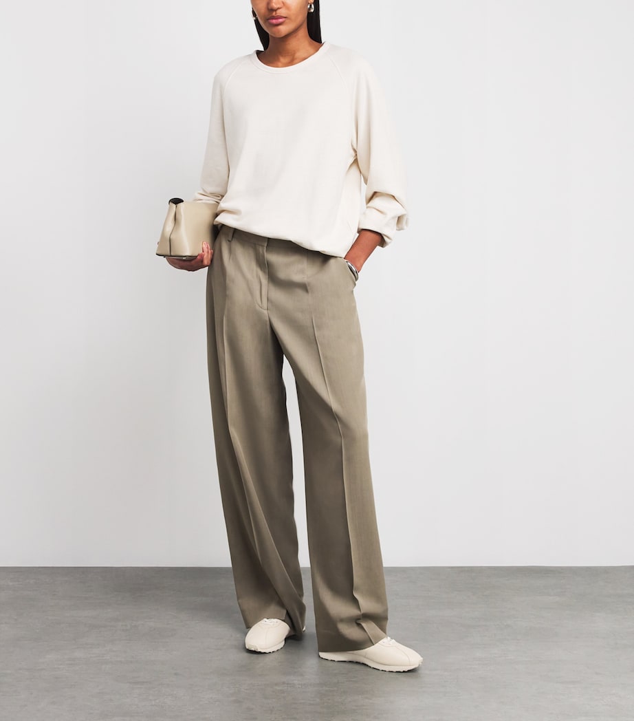 Mica Leather Slip-On Sneakers CREAM