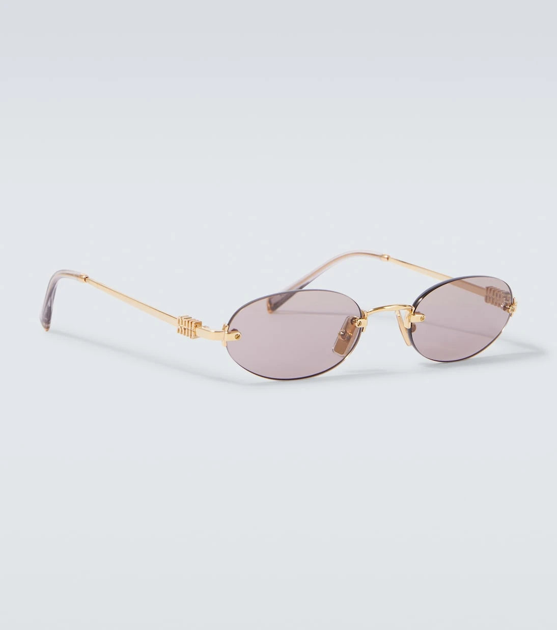 Miu Miu - Logo oval sunglasses