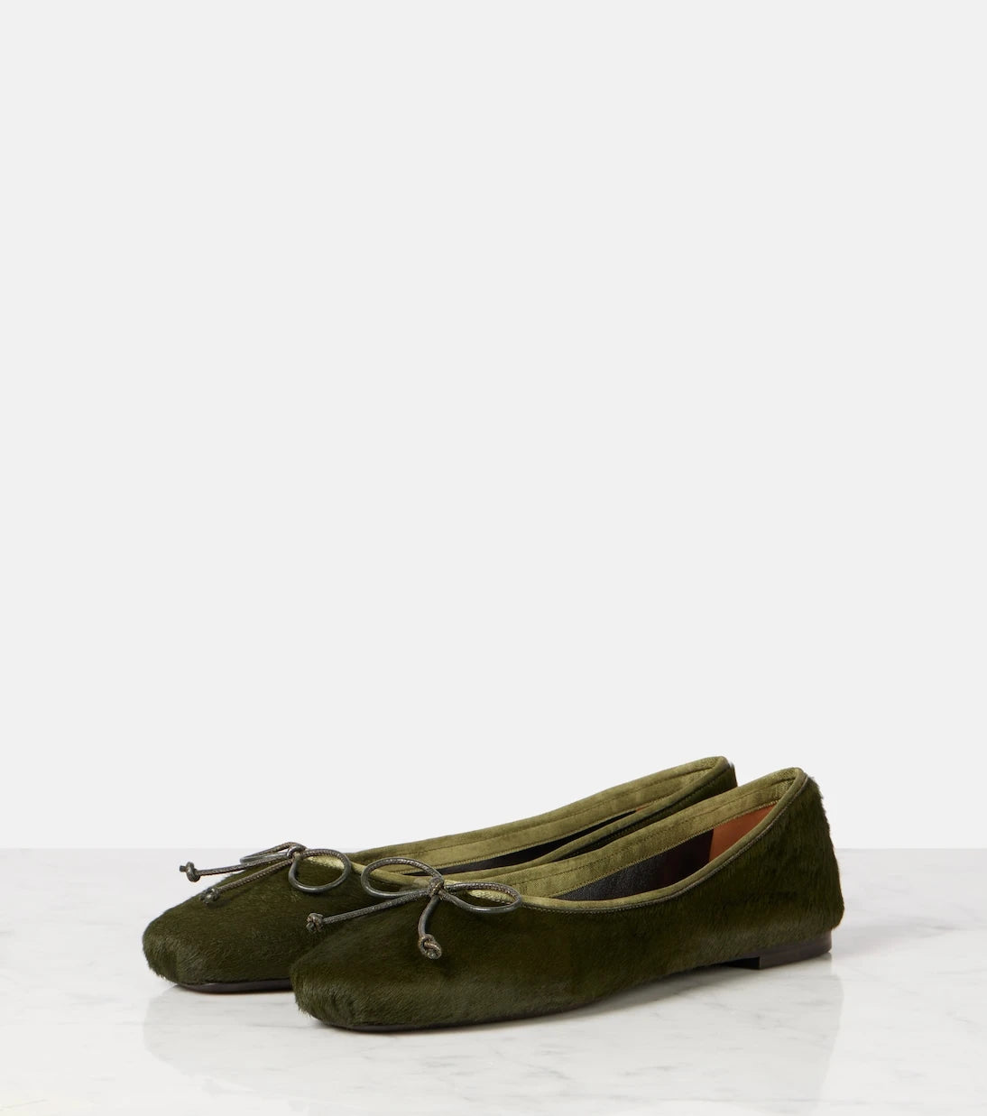 Khaite - Charlotte calf hair ballet flats