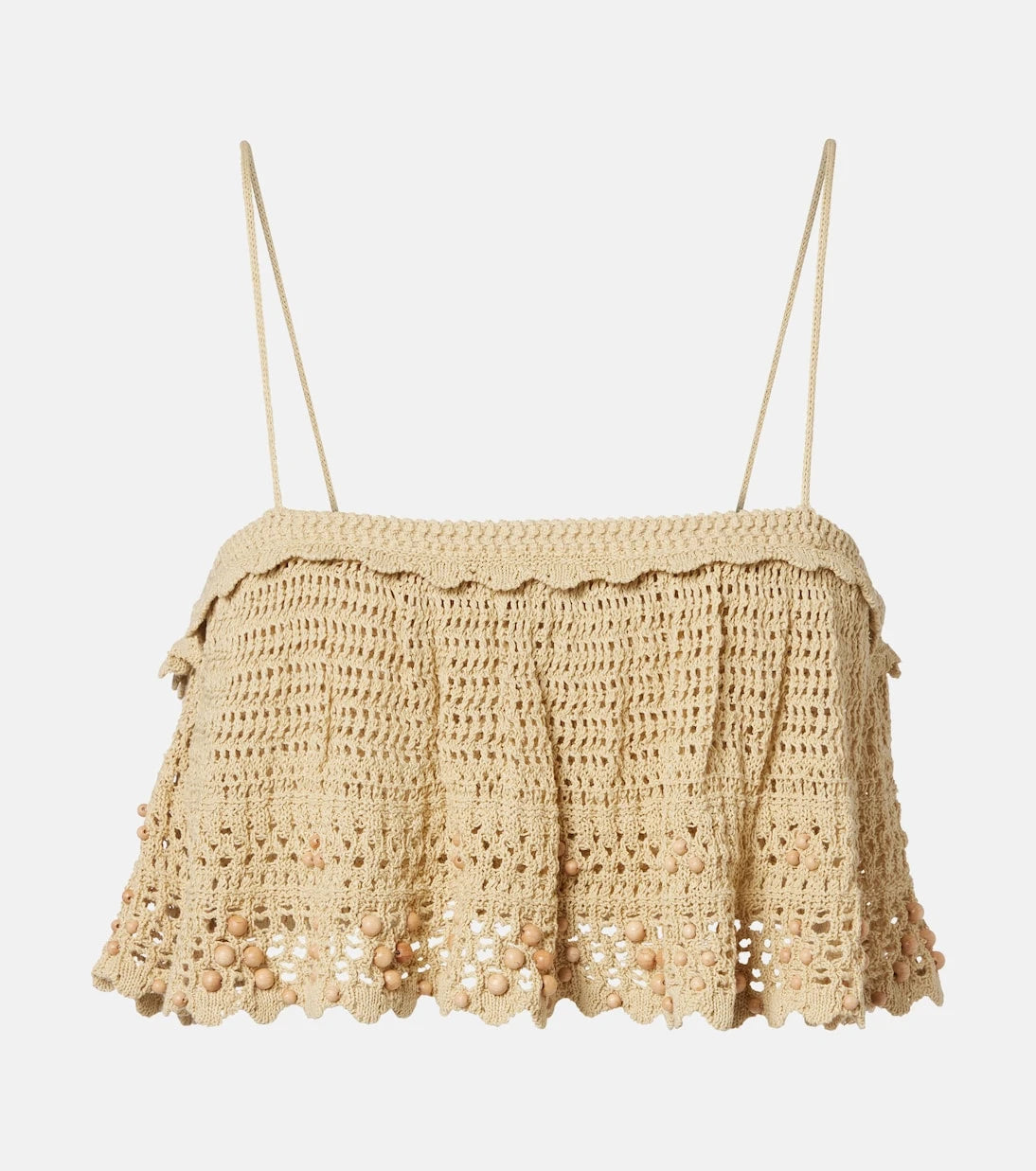 Isabel Marant - Oraviel beaded crochet crop top