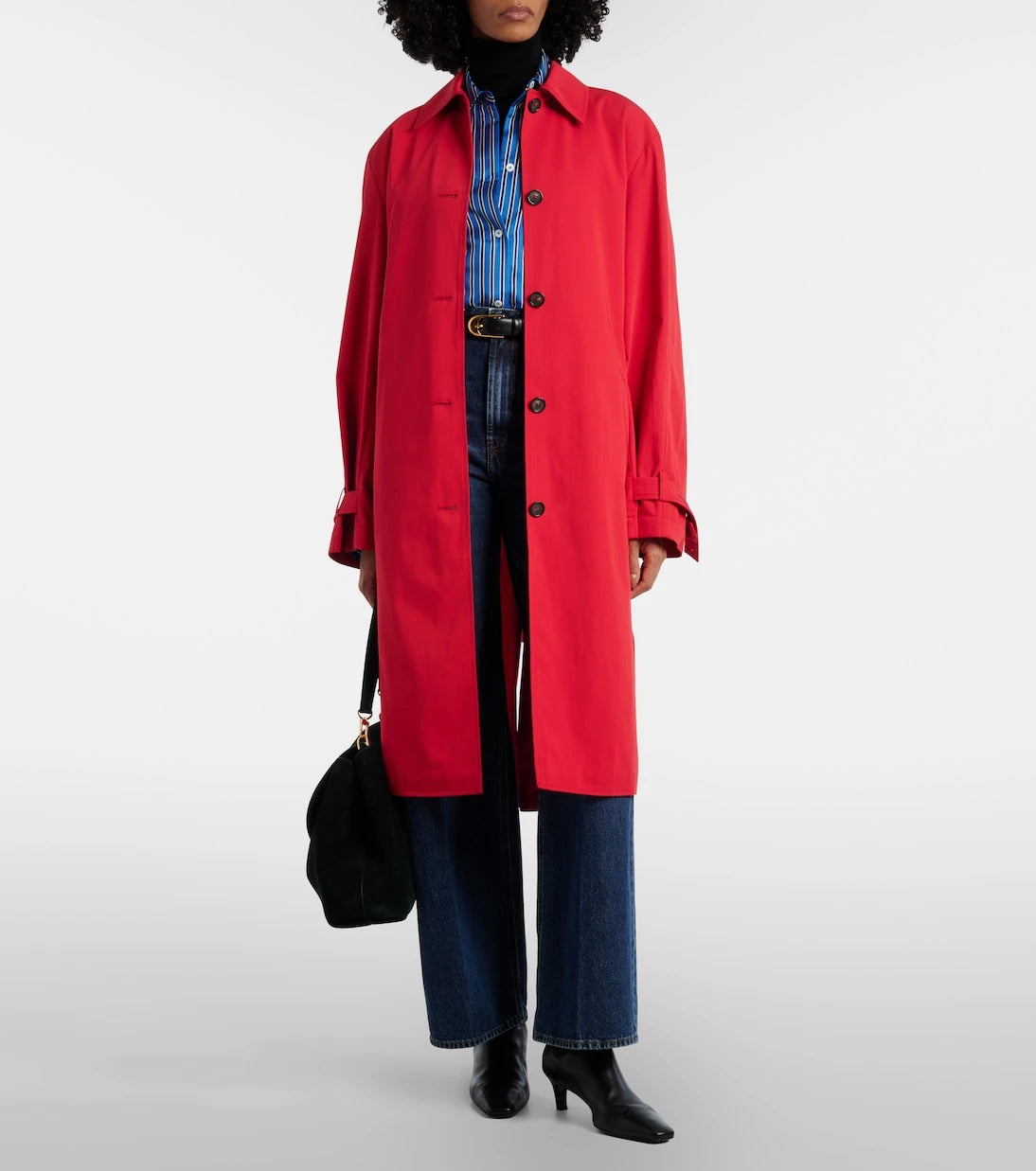 Toteme - Striped oversized silk shirt