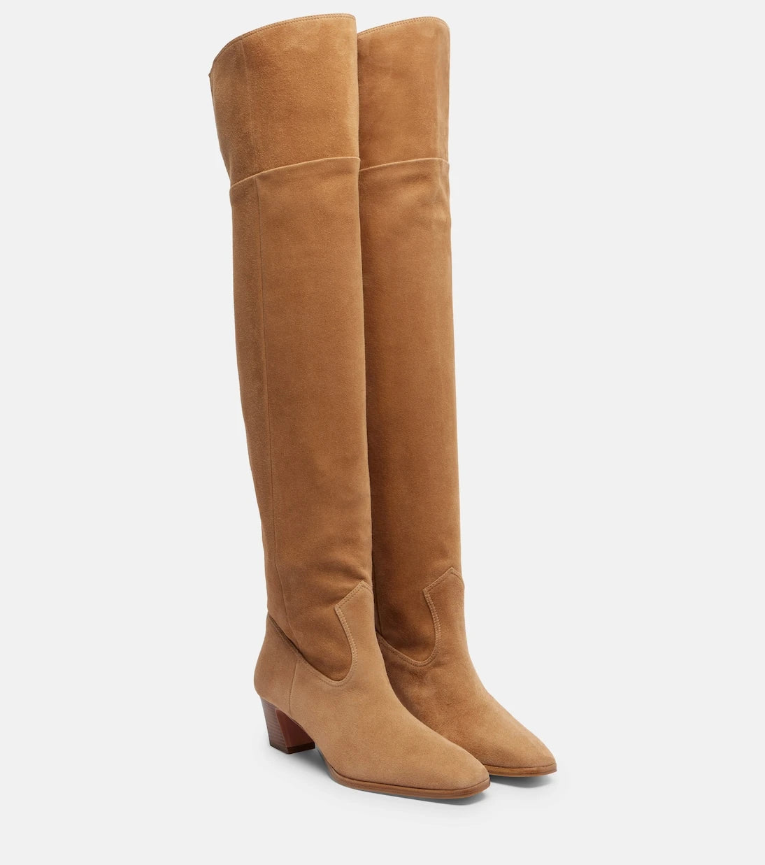 Aquazzura - Nomad 50 suede over-the-knee boots