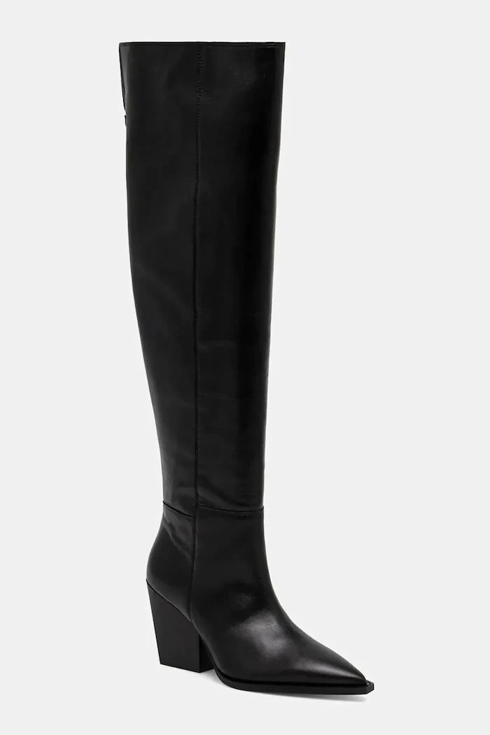 Кожени ботуши AllSaints Reina Zip Boot