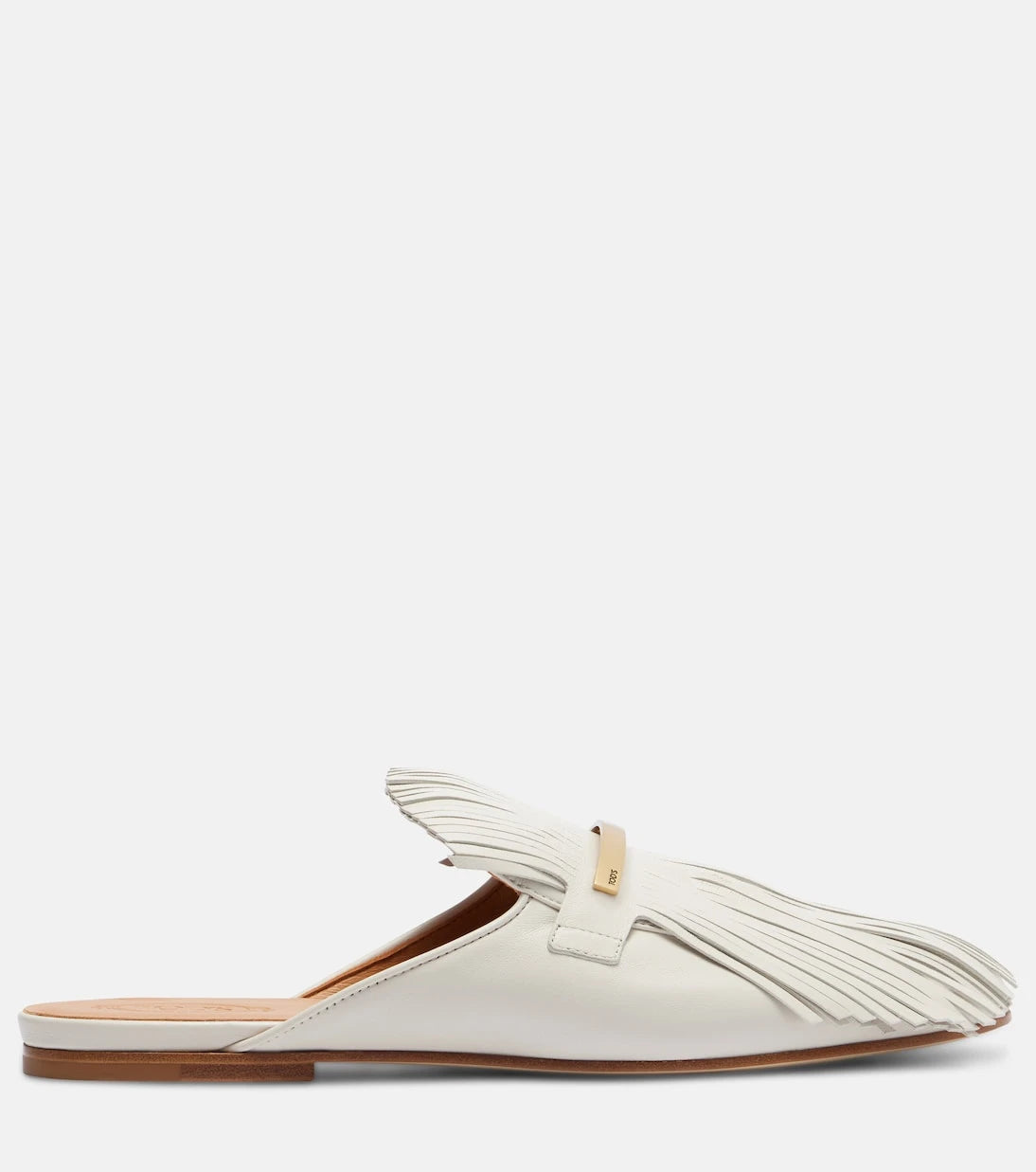 Tod's - Fringed leather mules