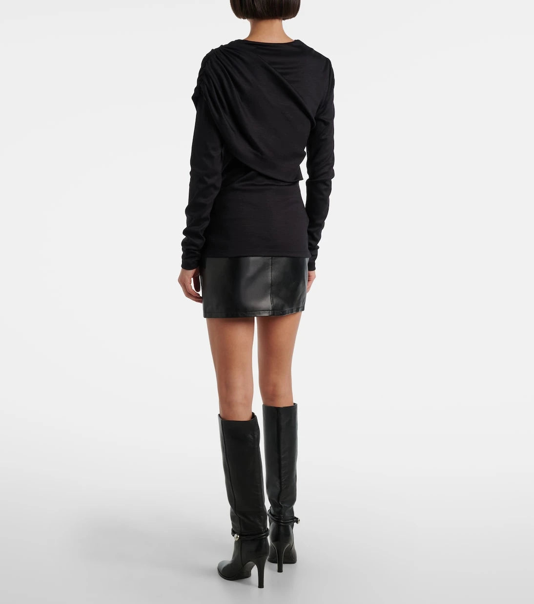 Isabel Marant - Asna draped virgin wool top