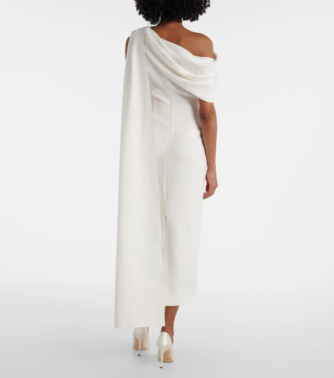 Roksanda - Bridal Maite 2 caped one-shoulder gown