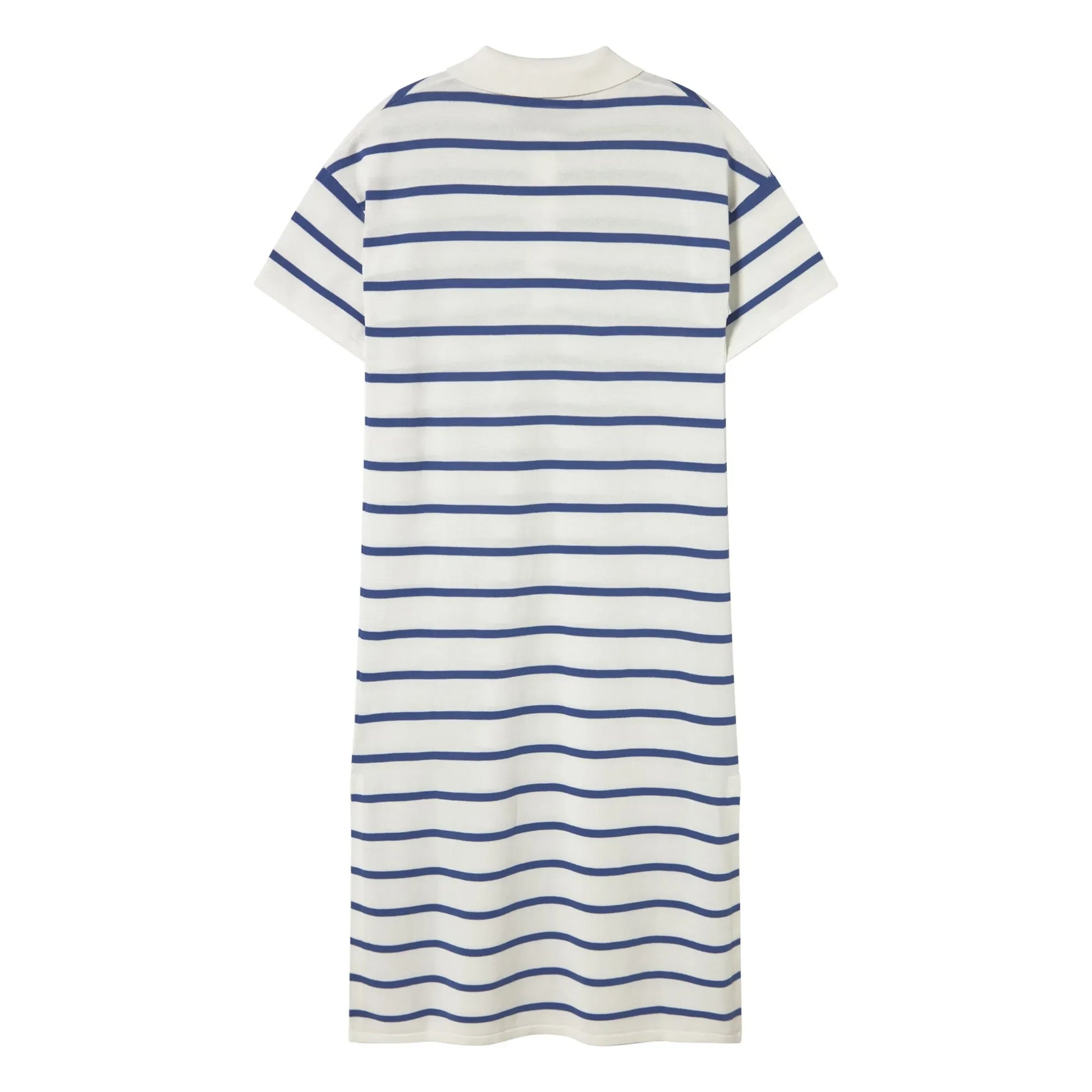 The Tiny Big Sister - Stripes Polo Dress | Blue