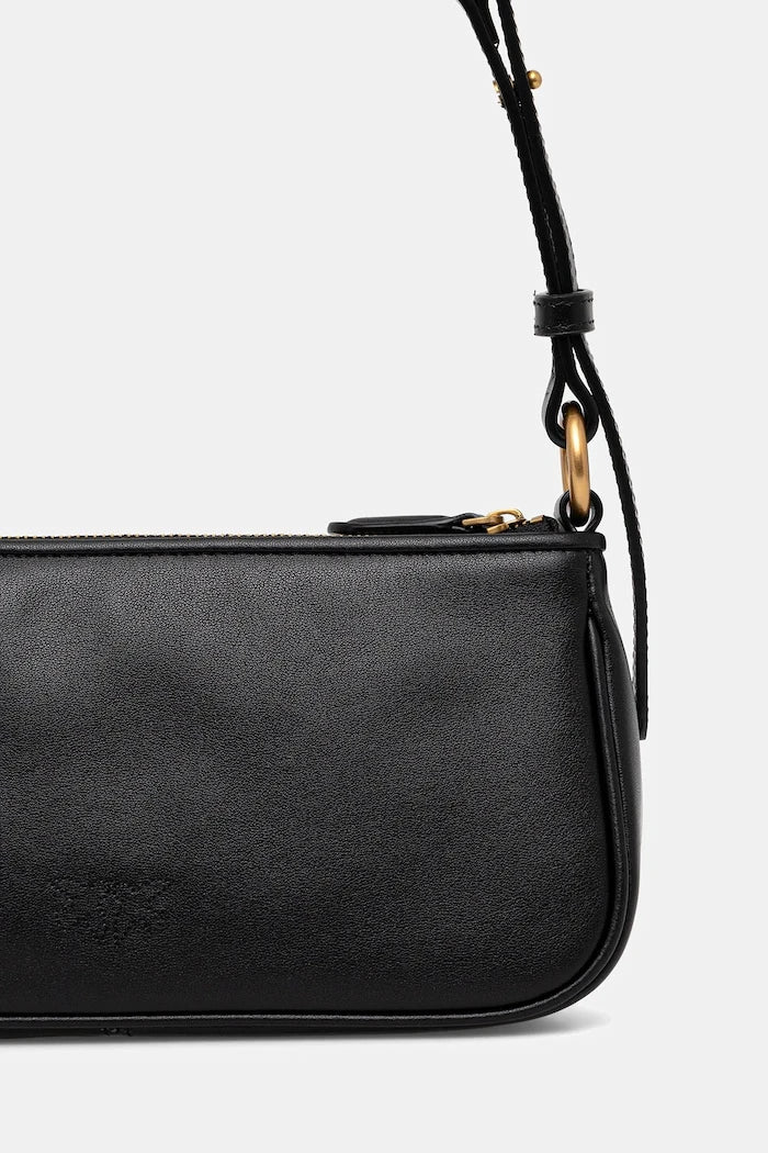 Pinko kadın deri horizontal crossbody çanta