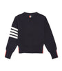 Thom Browne Kids Milano-Stitch 4-Bar Cardigan (2-12 Years)