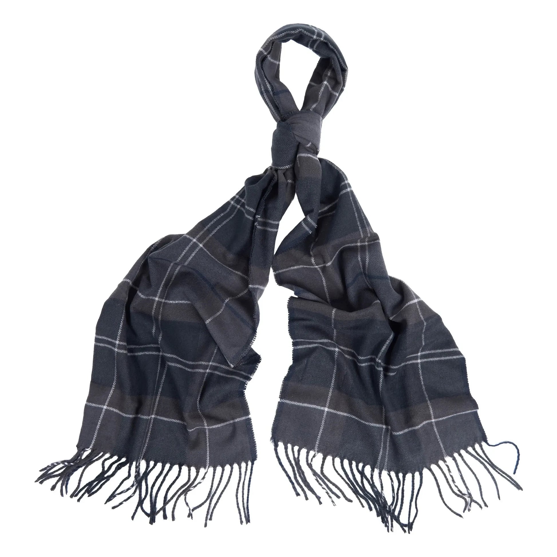 Barbour - Galingale Tartan Scarf  | Grey blue