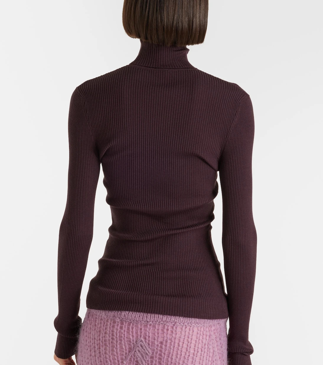 Wolford - Ribbed-knit virgin wool turtleneck top