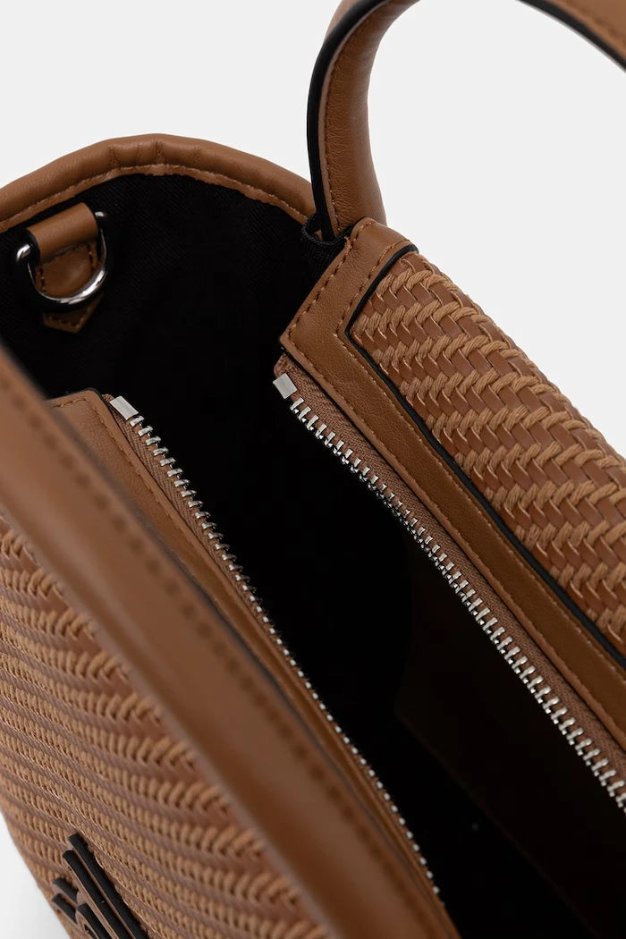 Karl Lagerfeld kadın örgü malzemeden crossbody çanta K/AUTOGRAPH