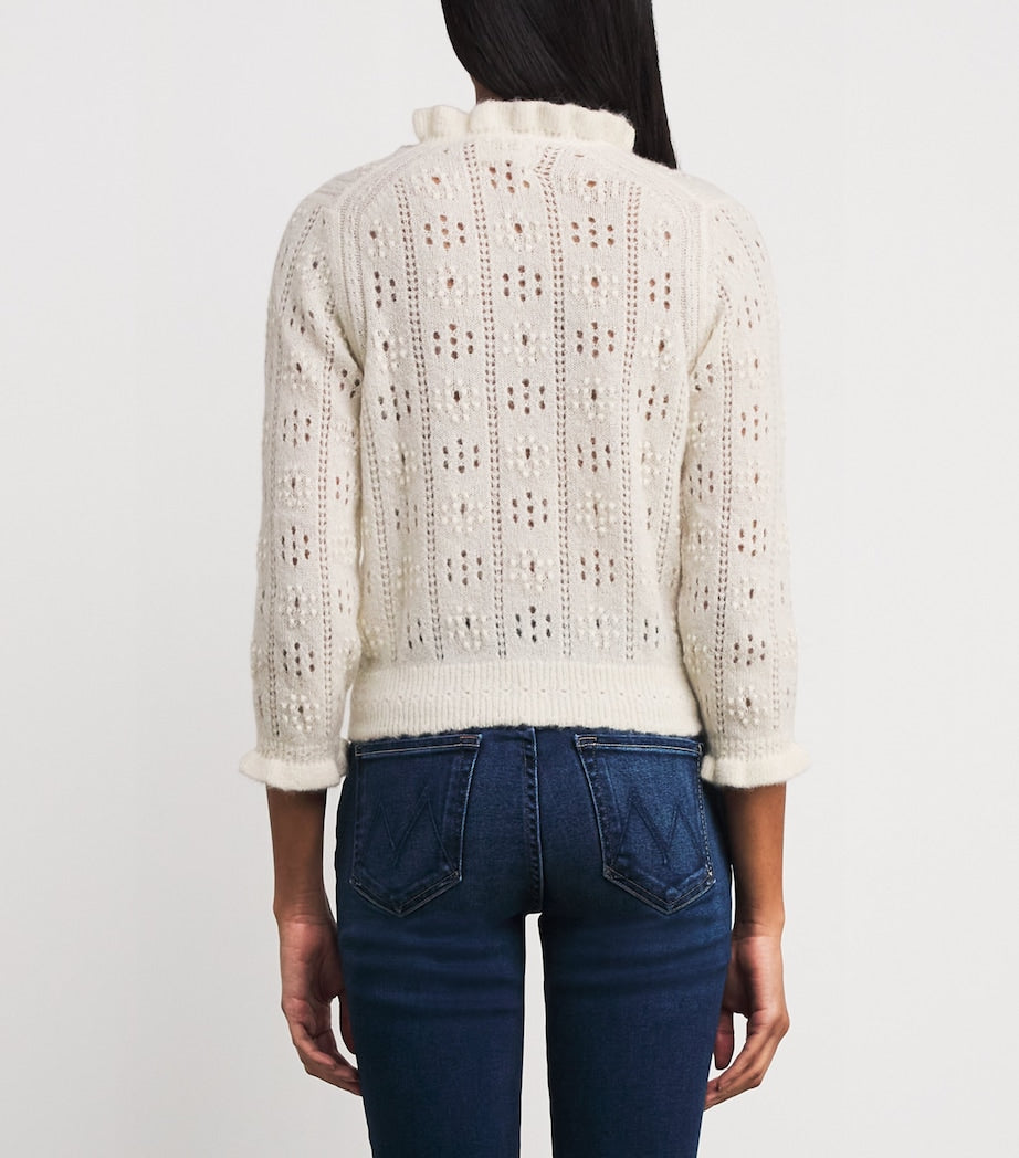 DÔEN Ivory Alpaca-Blend Claudie Cardigan
