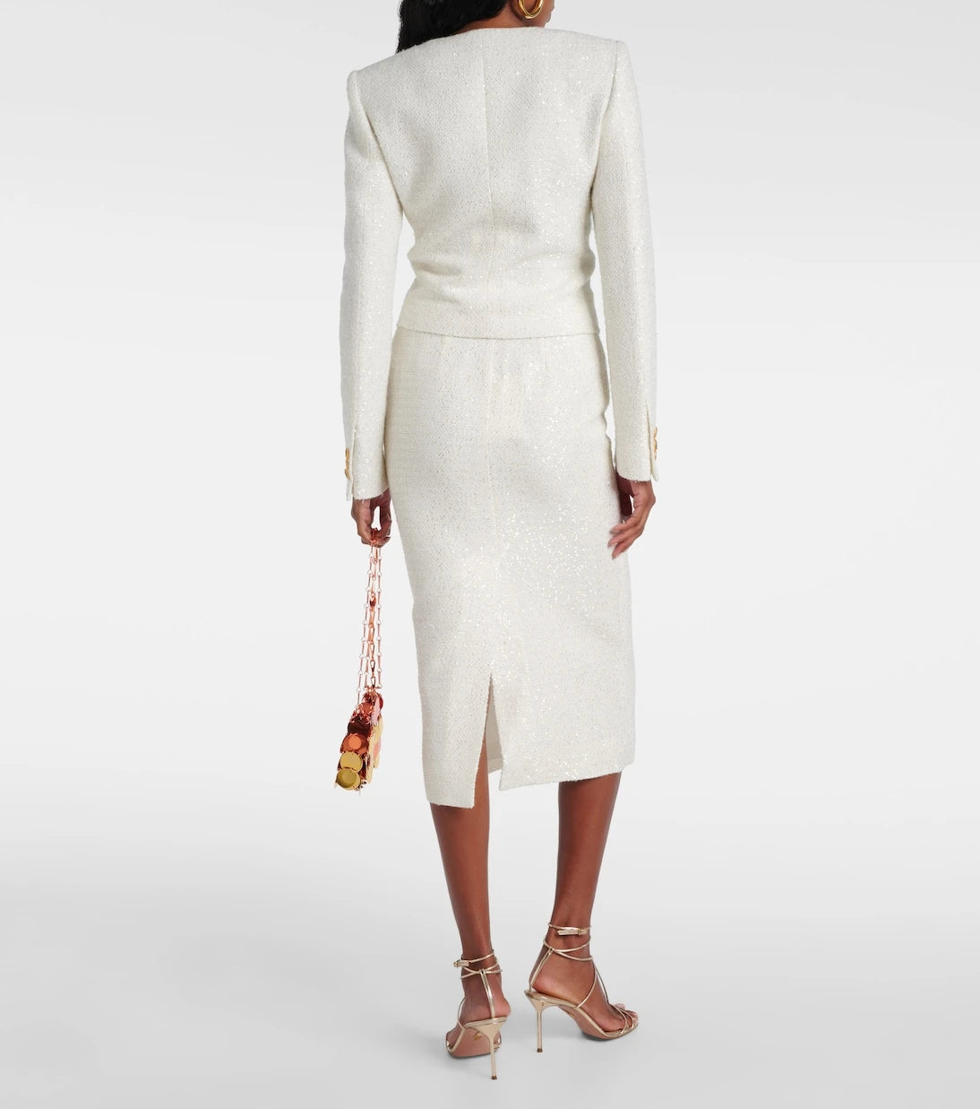 Alessandra Rich - Sequined tweed jacket