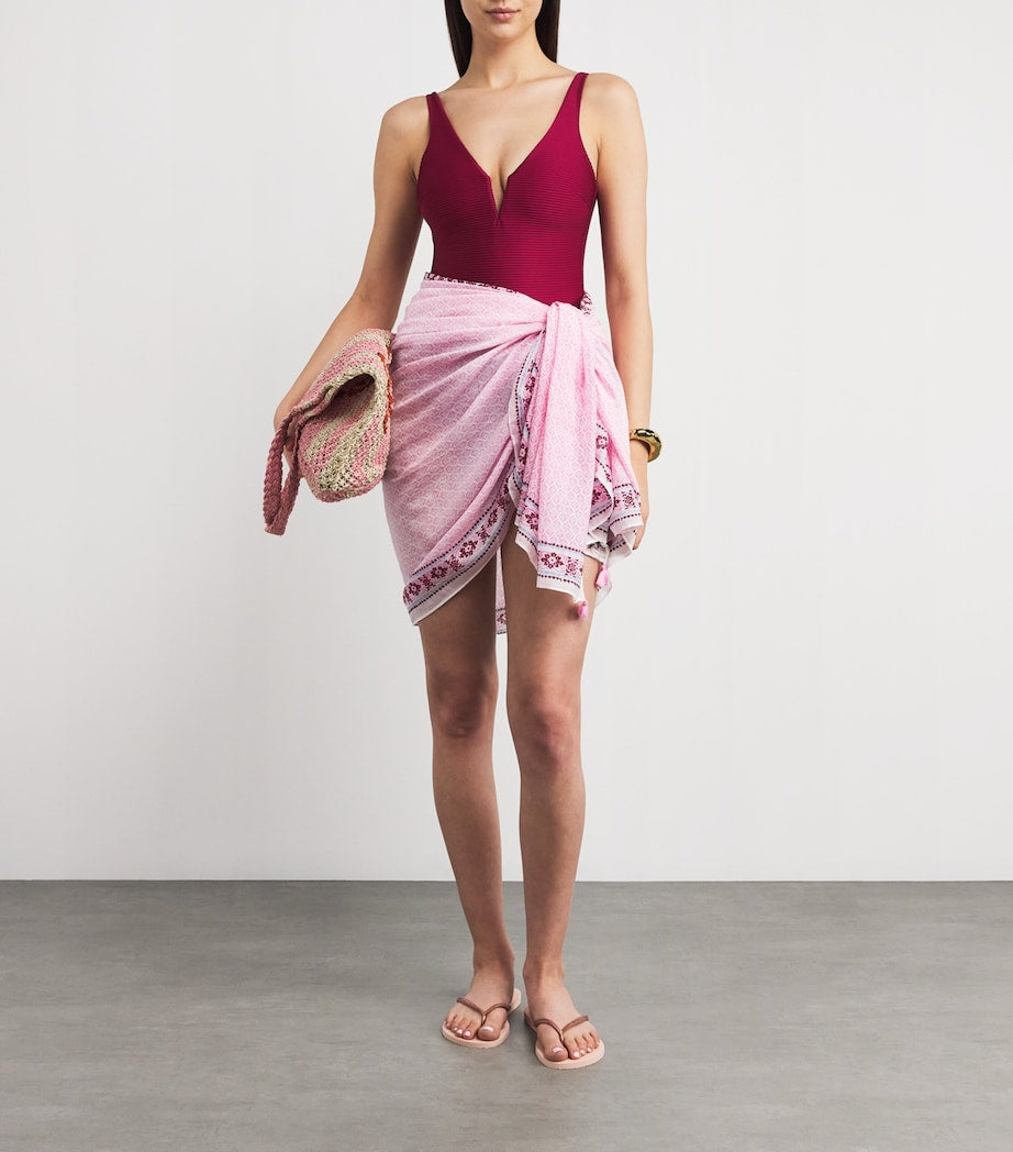 Heidi Klein Multi Cotton-Silk Provence Sarong