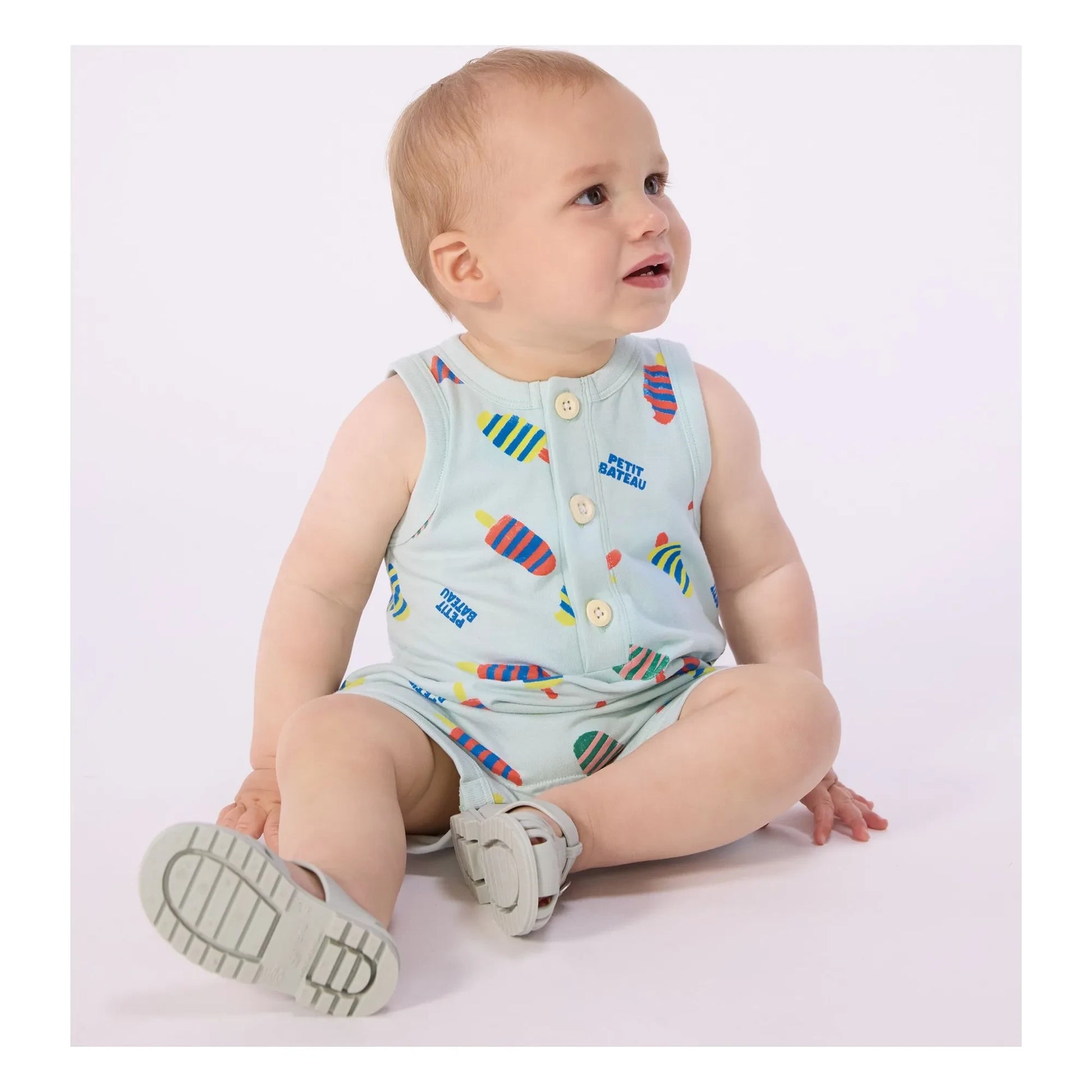 Petit Bateau - Combishort Glaces | Turquoise