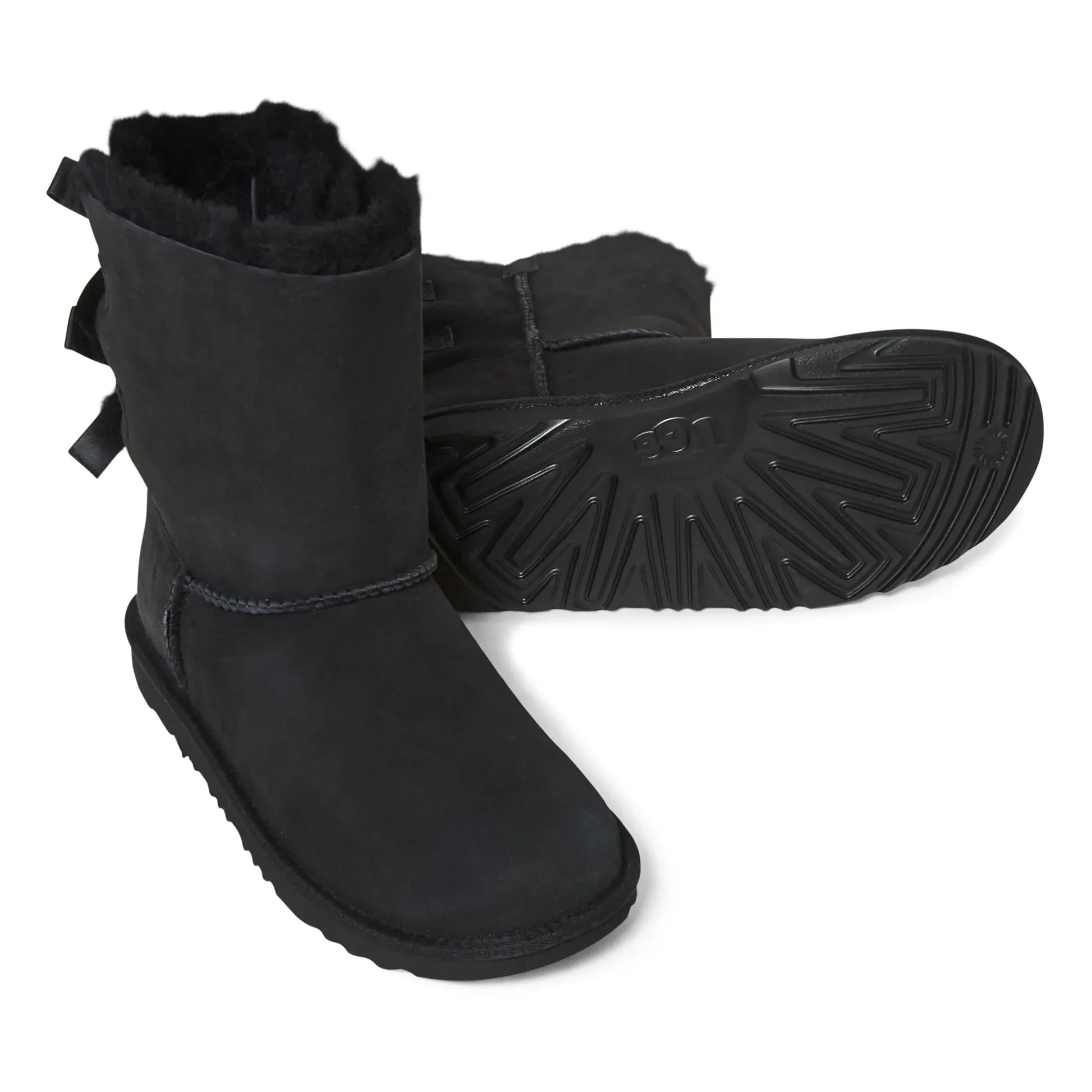 UGG - Bailey Bow Lined Suede Boots | Black