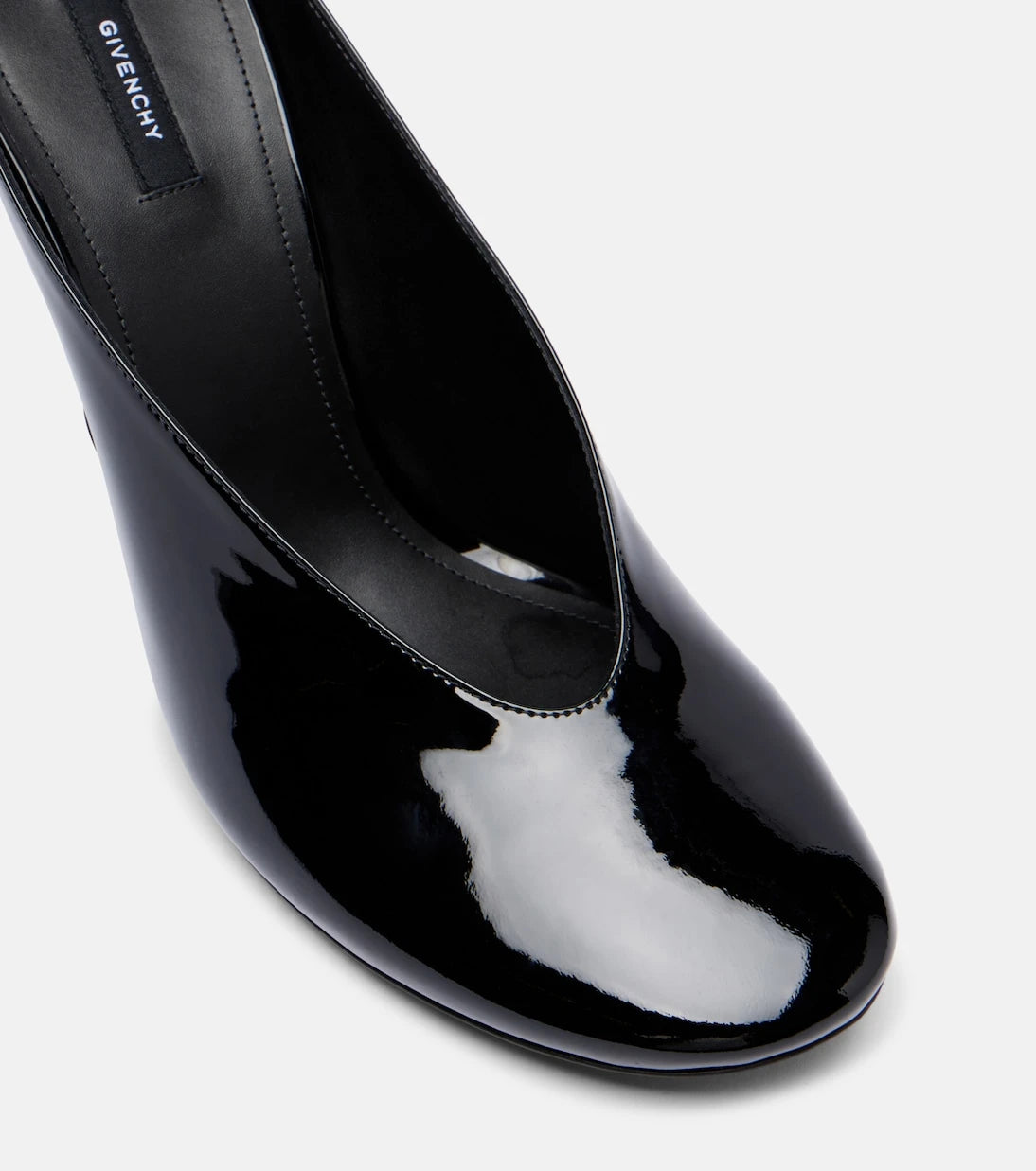 Givenchy - Sculpted 95 patent leather mules