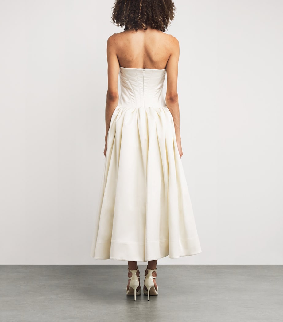 Silk-Wool Kenny Gown IVORY