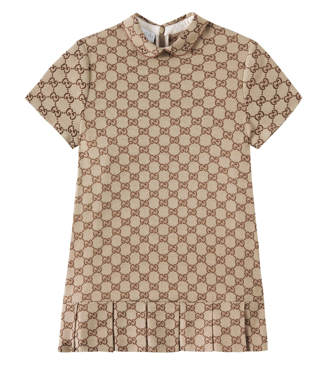 Gucci Kids - GG canvas pleated dress