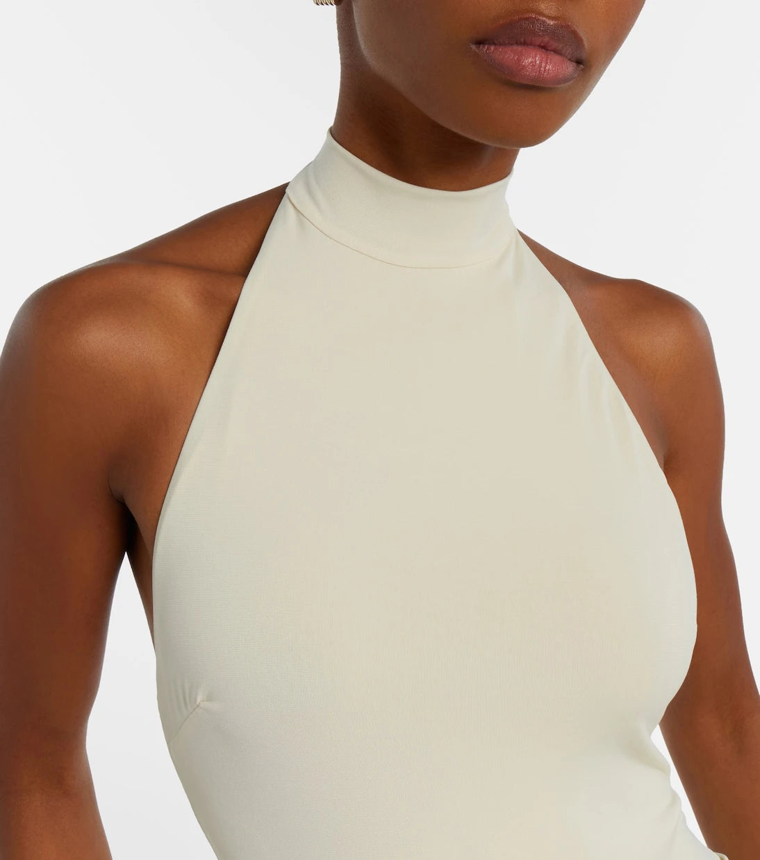 Bananhot - Zoya draped halterneck maxi dress