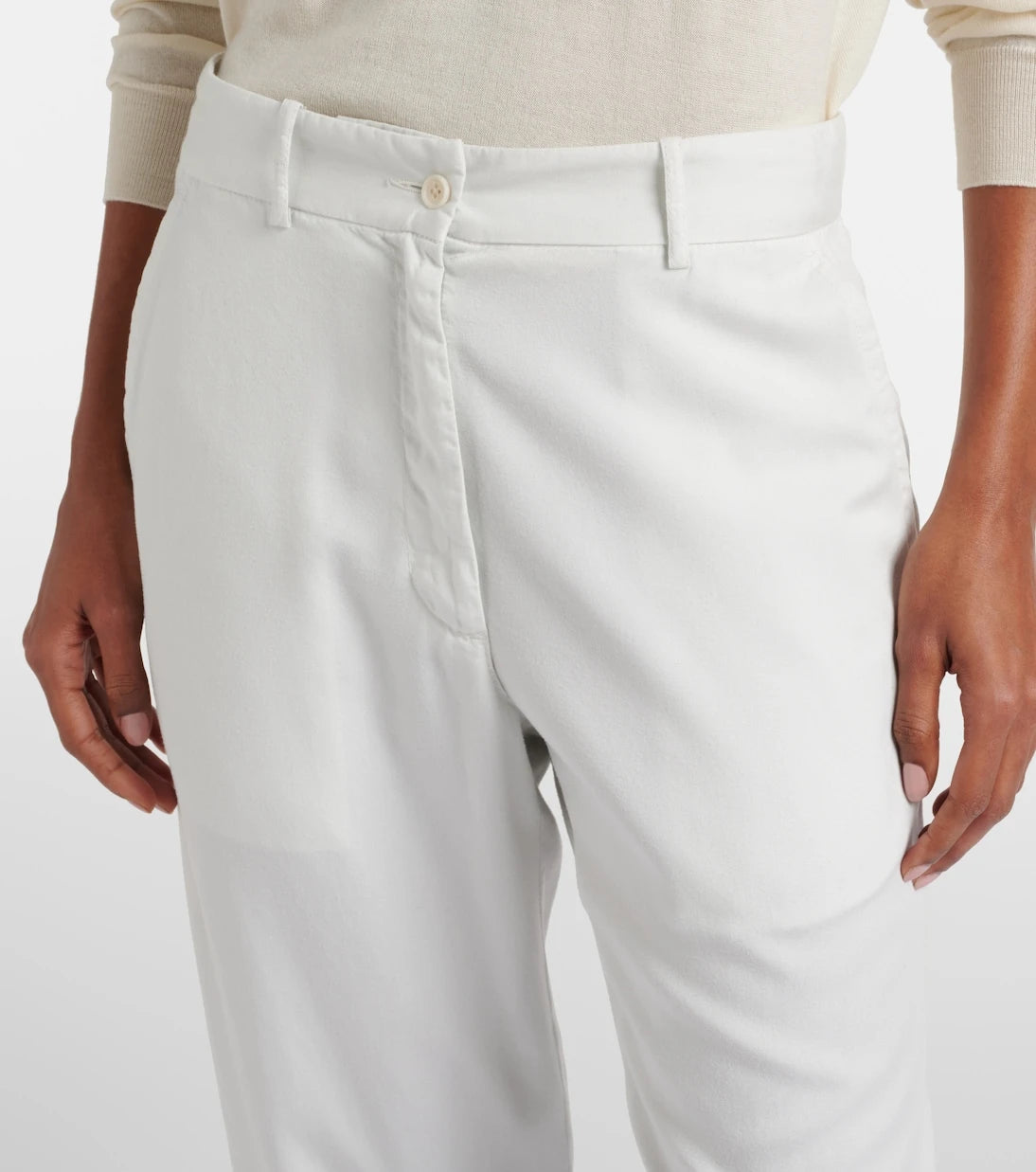 The Row - Cotton cropped straight pants