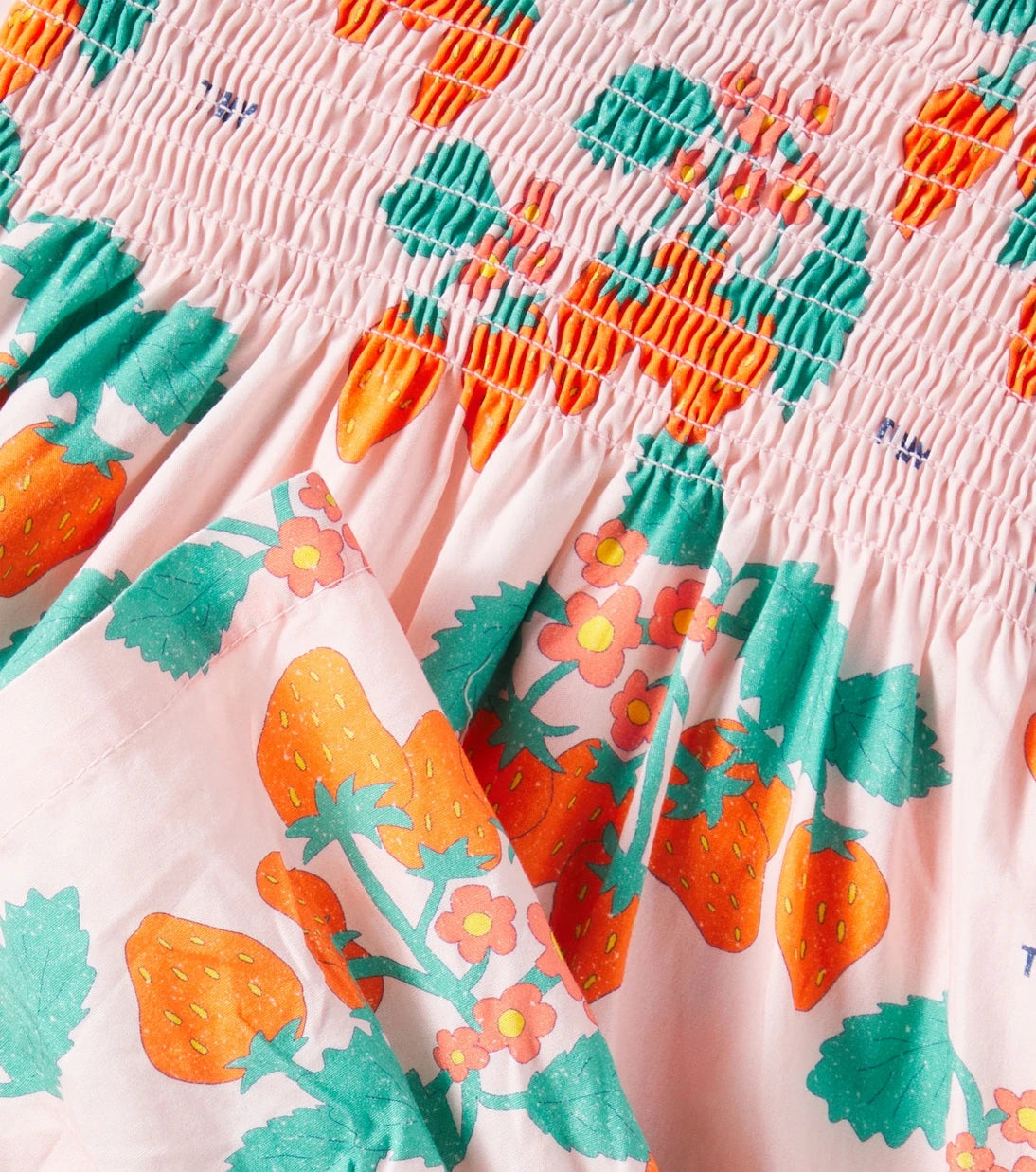 Tinycottons - Strawberries shirred cotton dress
