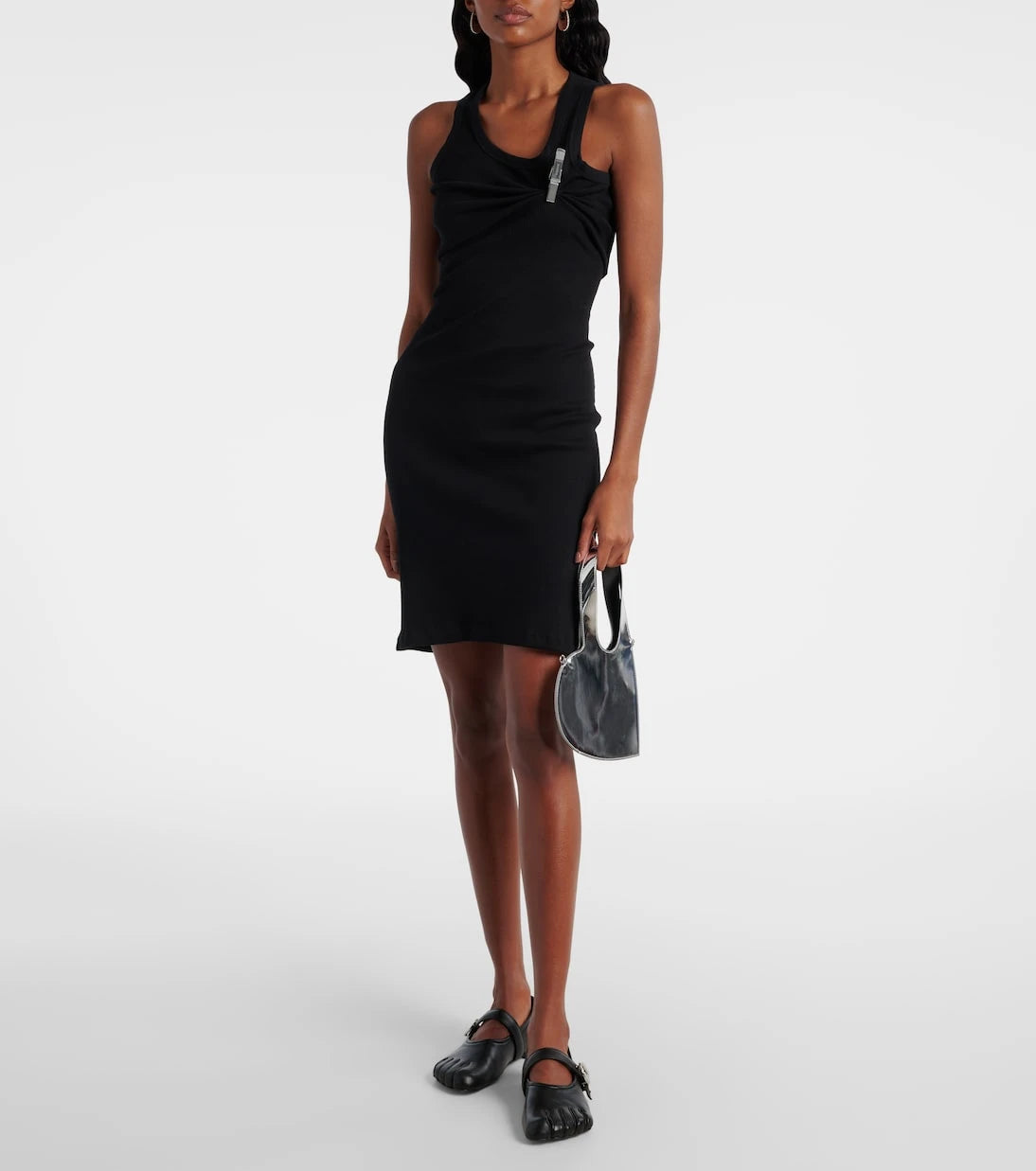 Coperni - Baby Heart mirrored leather crossbody bag