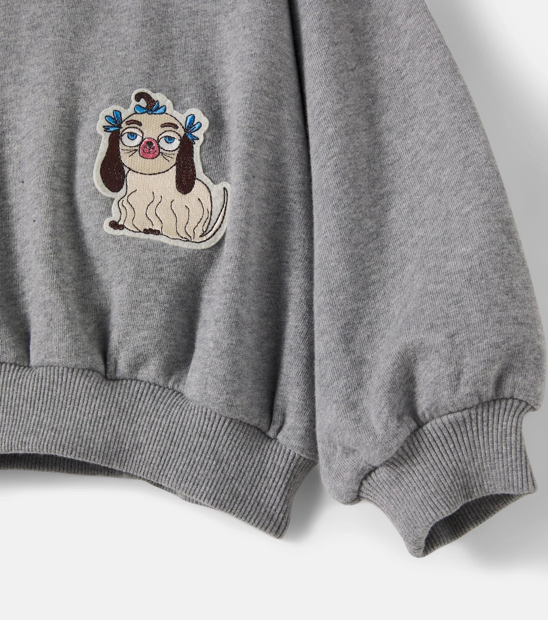 Mini Rodini - Minibabies patch-appliqué jersey sweatshirt