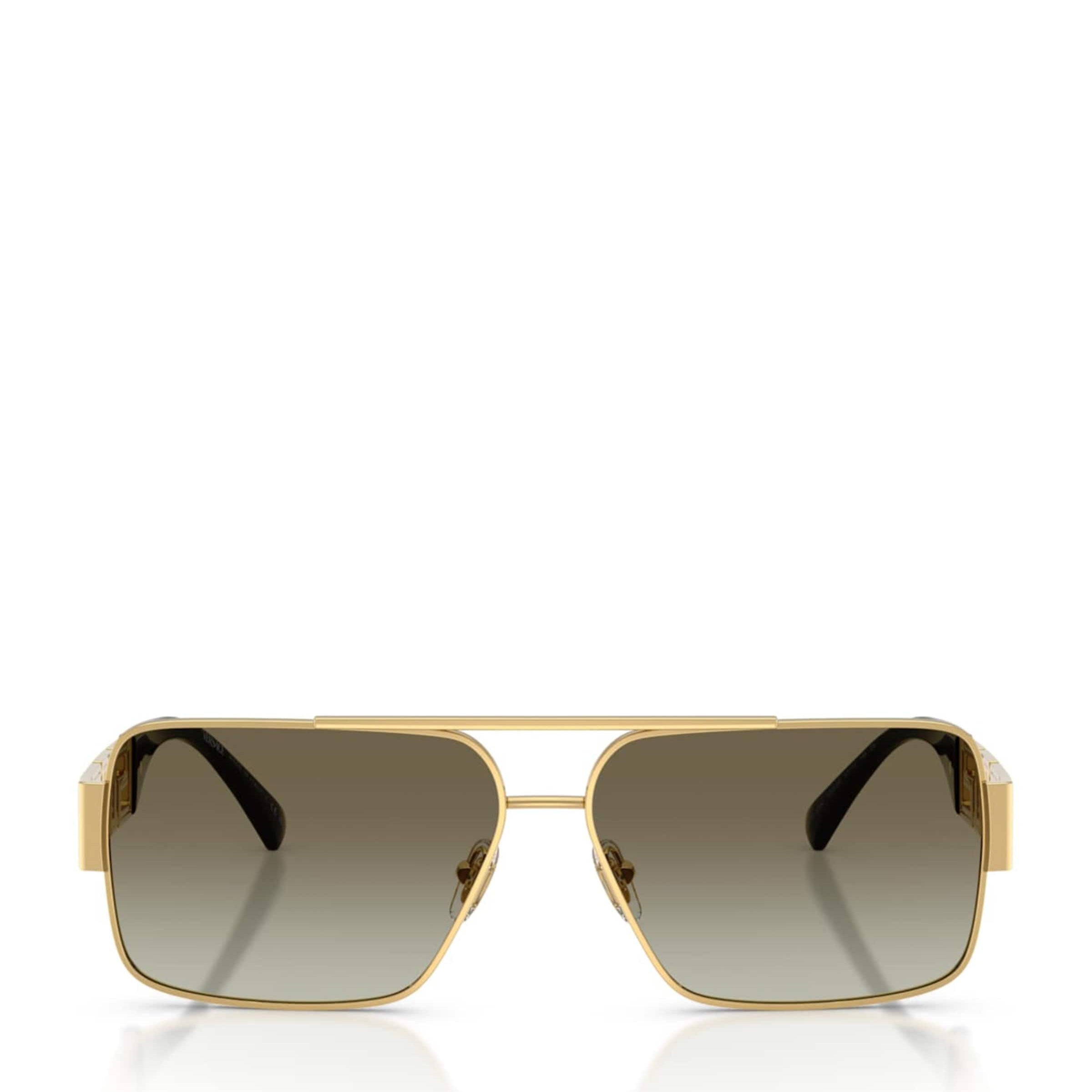 Wire-Frame Rectangular Sunglasses