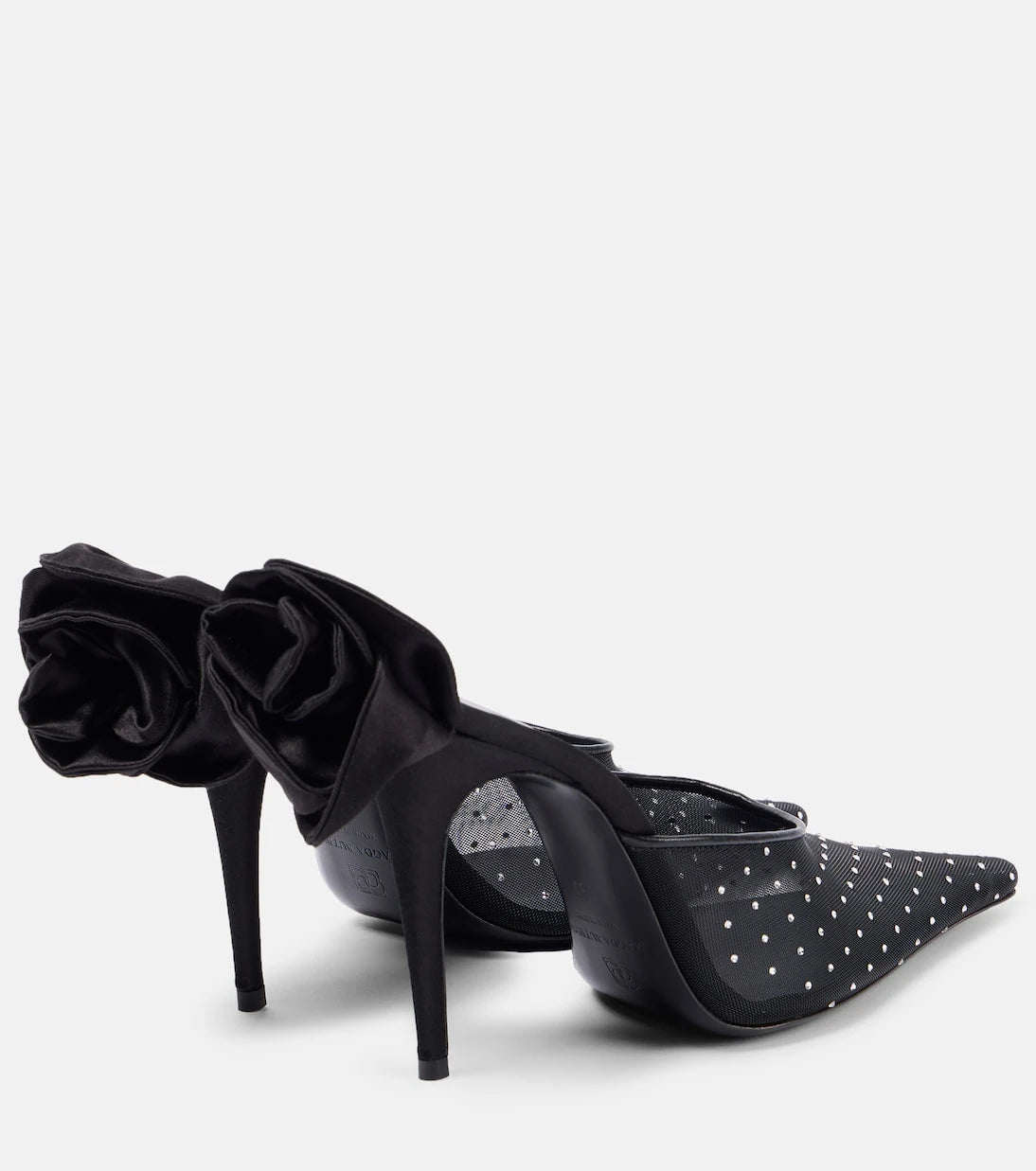 Magda Butrym - Crystal-embellished mesh pumps