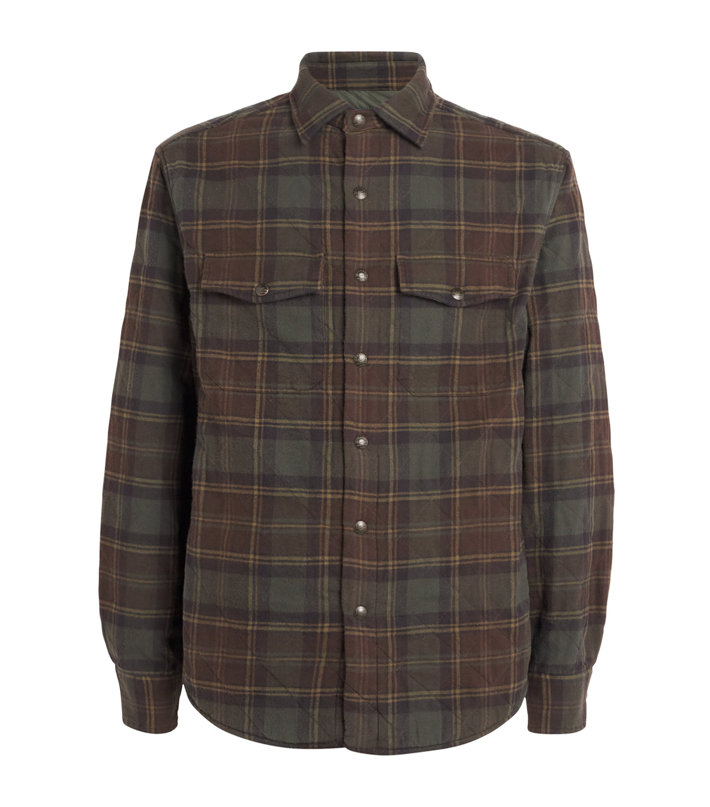Polo Ralph Lauren Green Cotton Check Overshirt