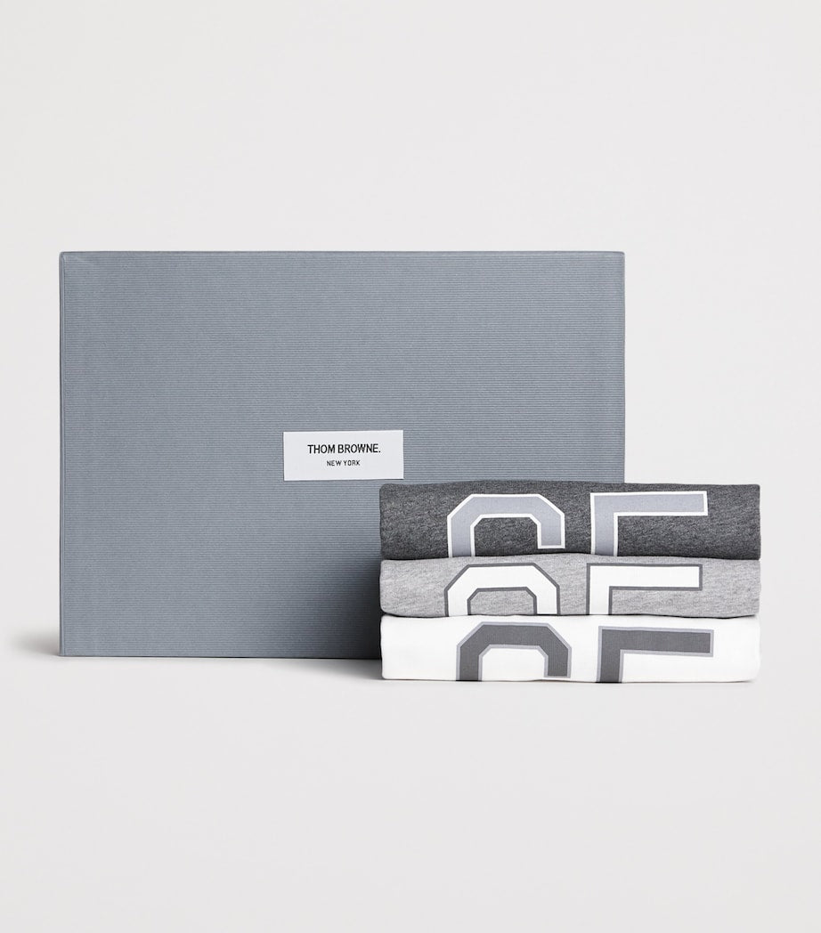 Thom Browne Kids Set of 3 Cotton Logo T-Shirts (2-12 Years)