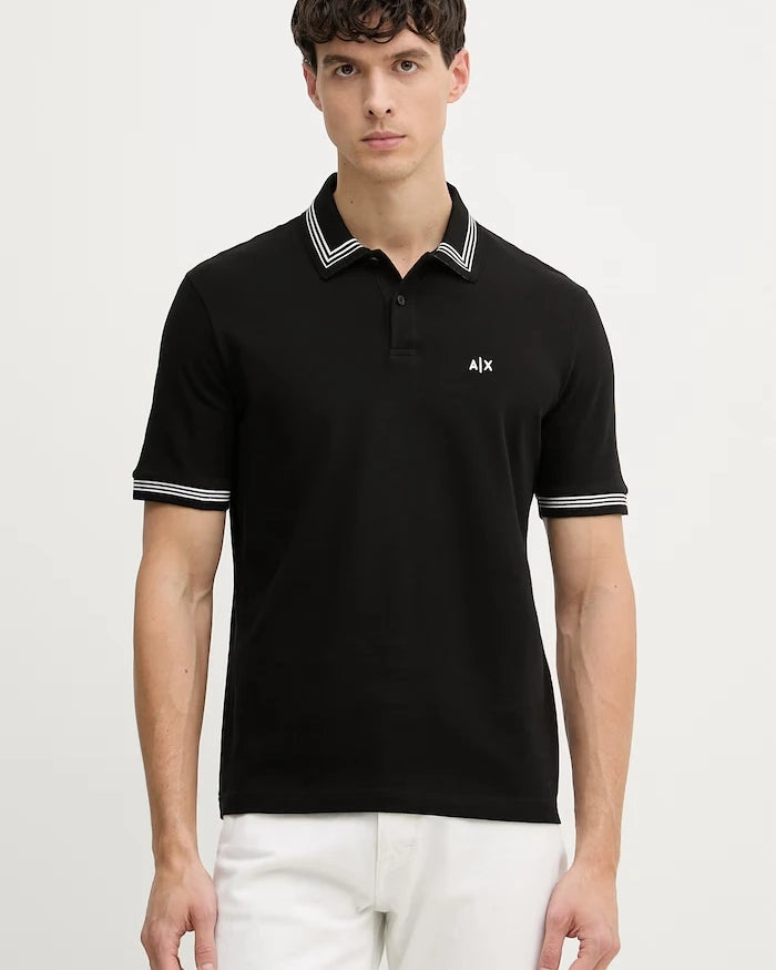 Armani Exchange erkek pamuklu yakalı tişört