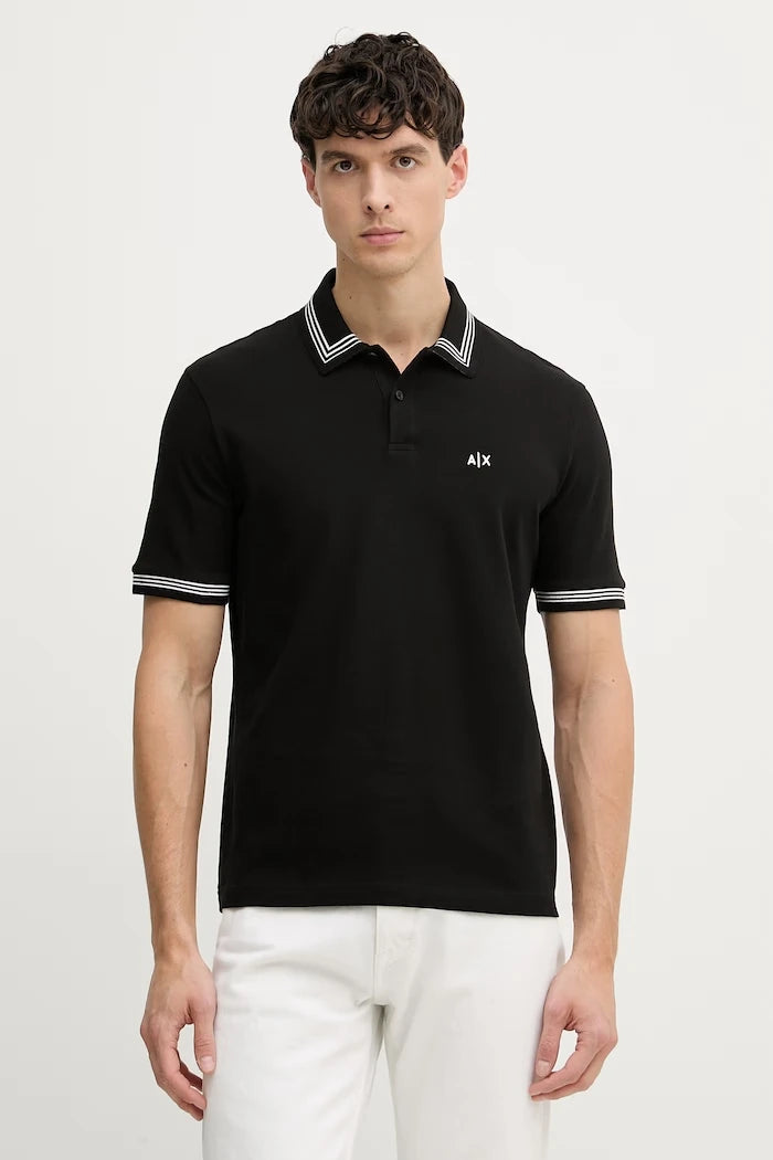 Armani Exchange тениска с яка мъжка памучна