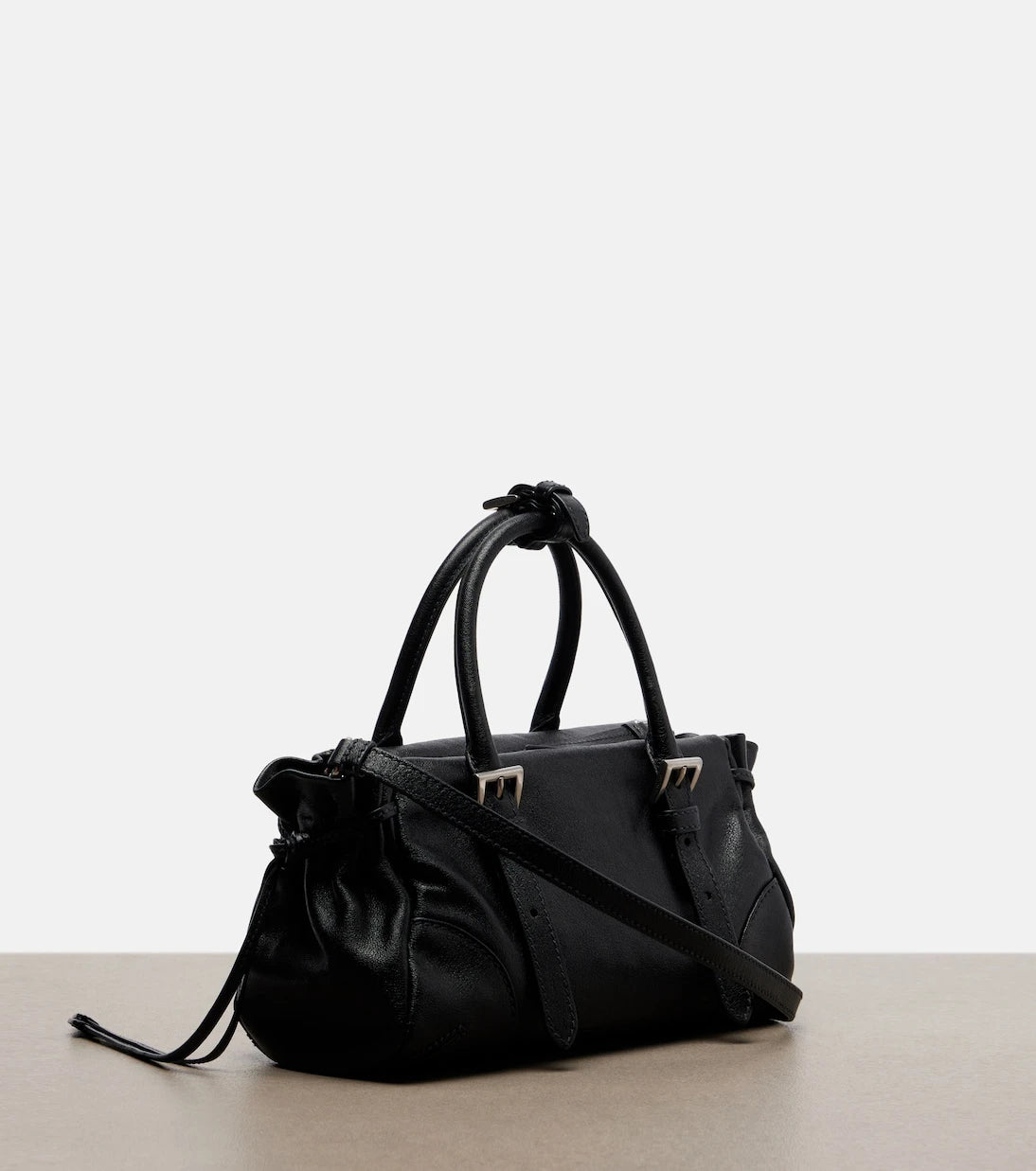Prada - Prada Bonnie Small leather top-handle bag