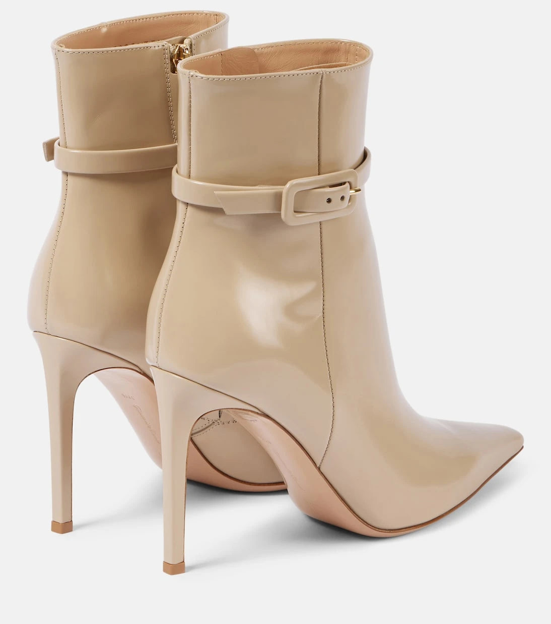 Gianvito Rossi - 95 patent leather ankle boots
